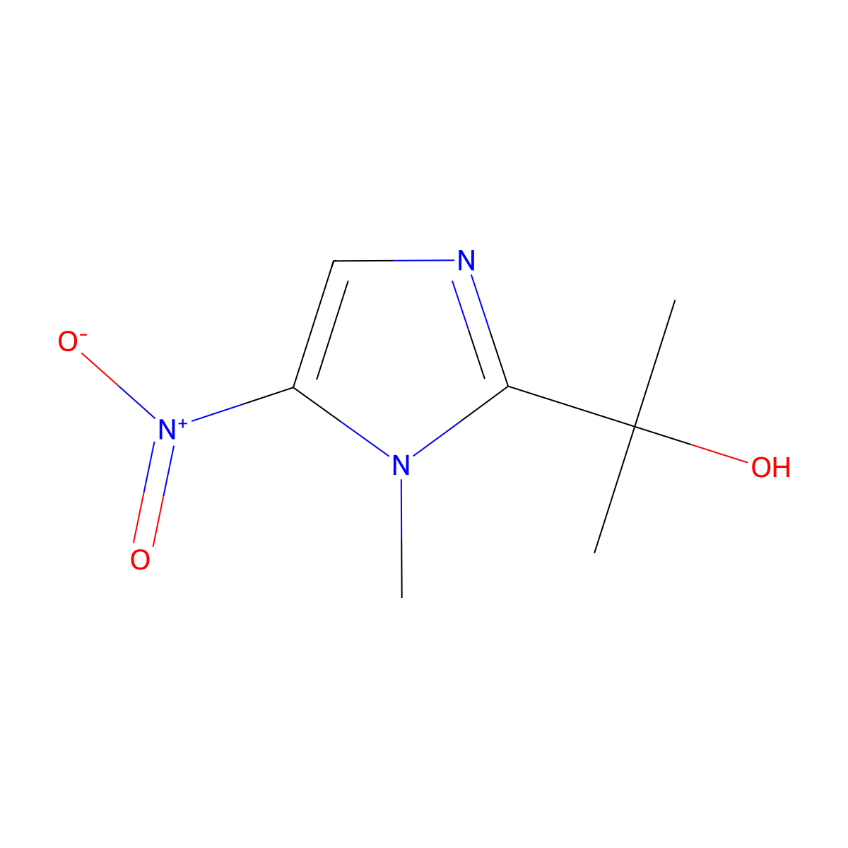 Hydroxyipronidazole molecular structure, CAS 35175-14-5