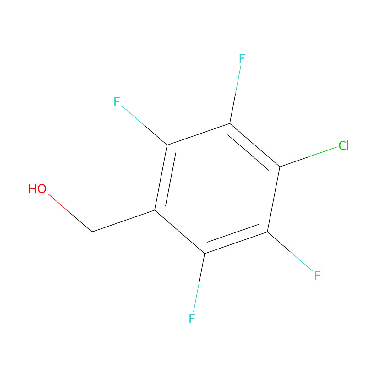 4-Chloro-2,3,5,6-tetrafluorobenzylalcohol molecular structure, CAS 35175-80-5