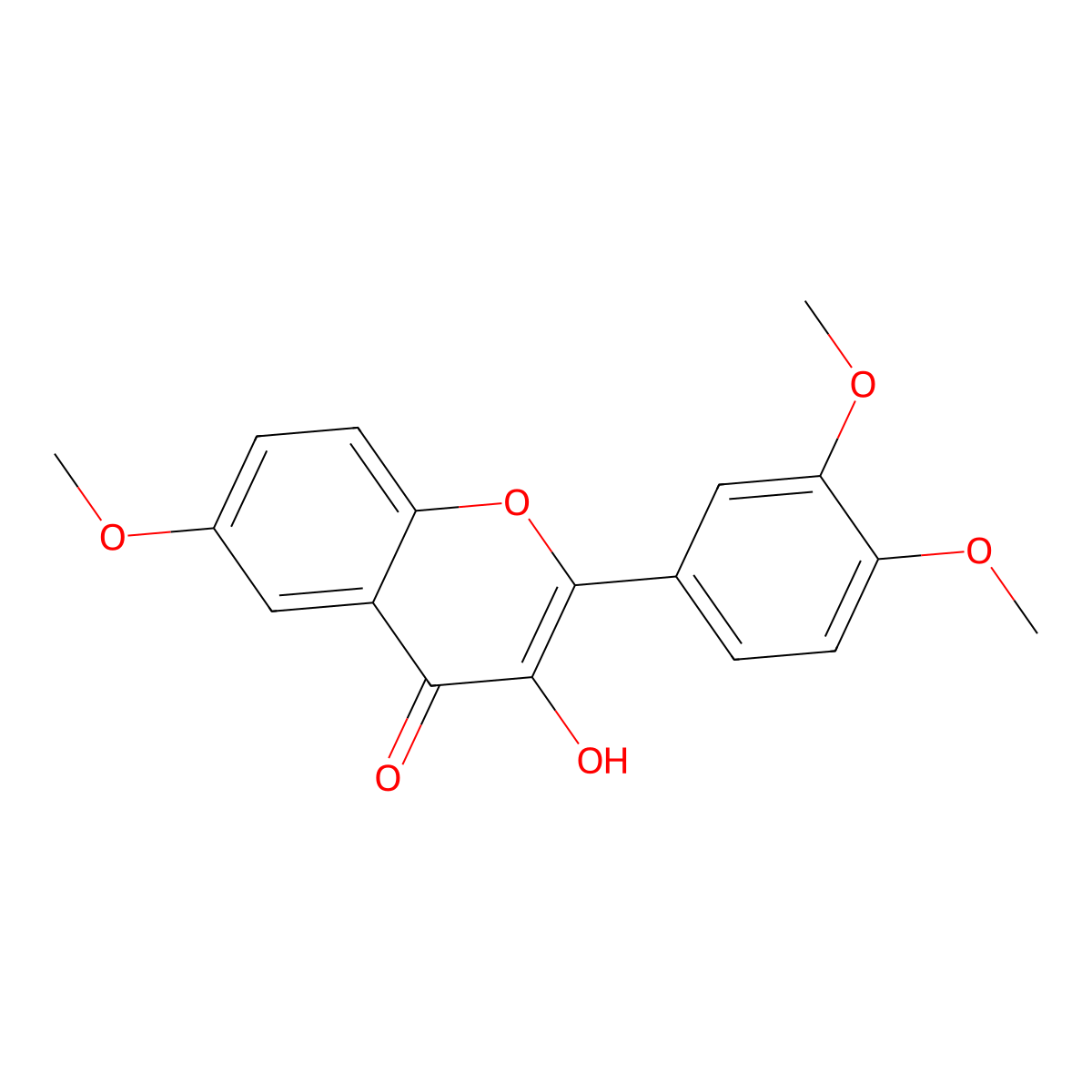 3-Hydroxy-6,3',4'-trimethoxyflavone molecular structure, CAS 3518-24-9