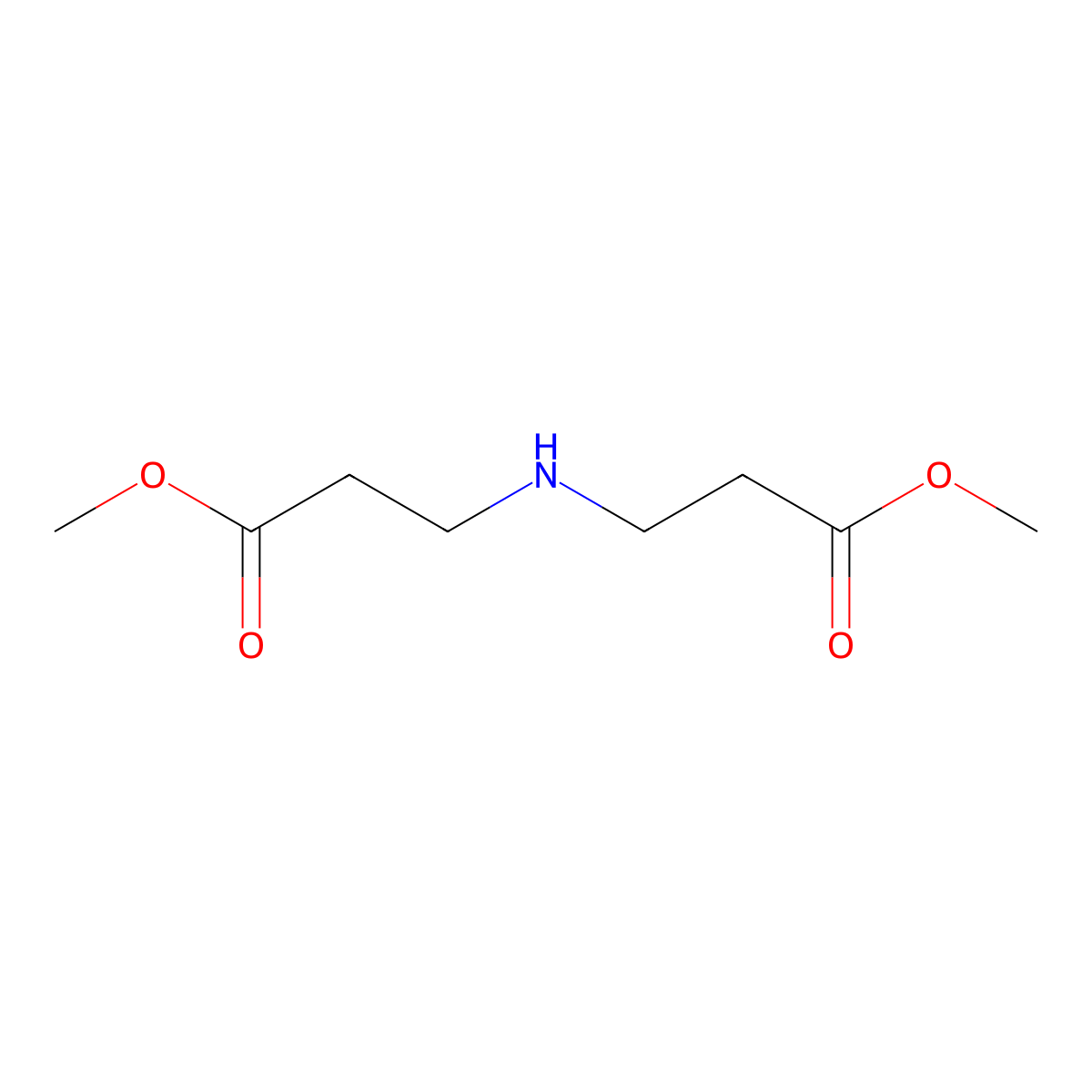 Methyl 3-((3-methoxy-3-oxopropyl)amino)propanoate molecular structure, CAS 3518-85-2