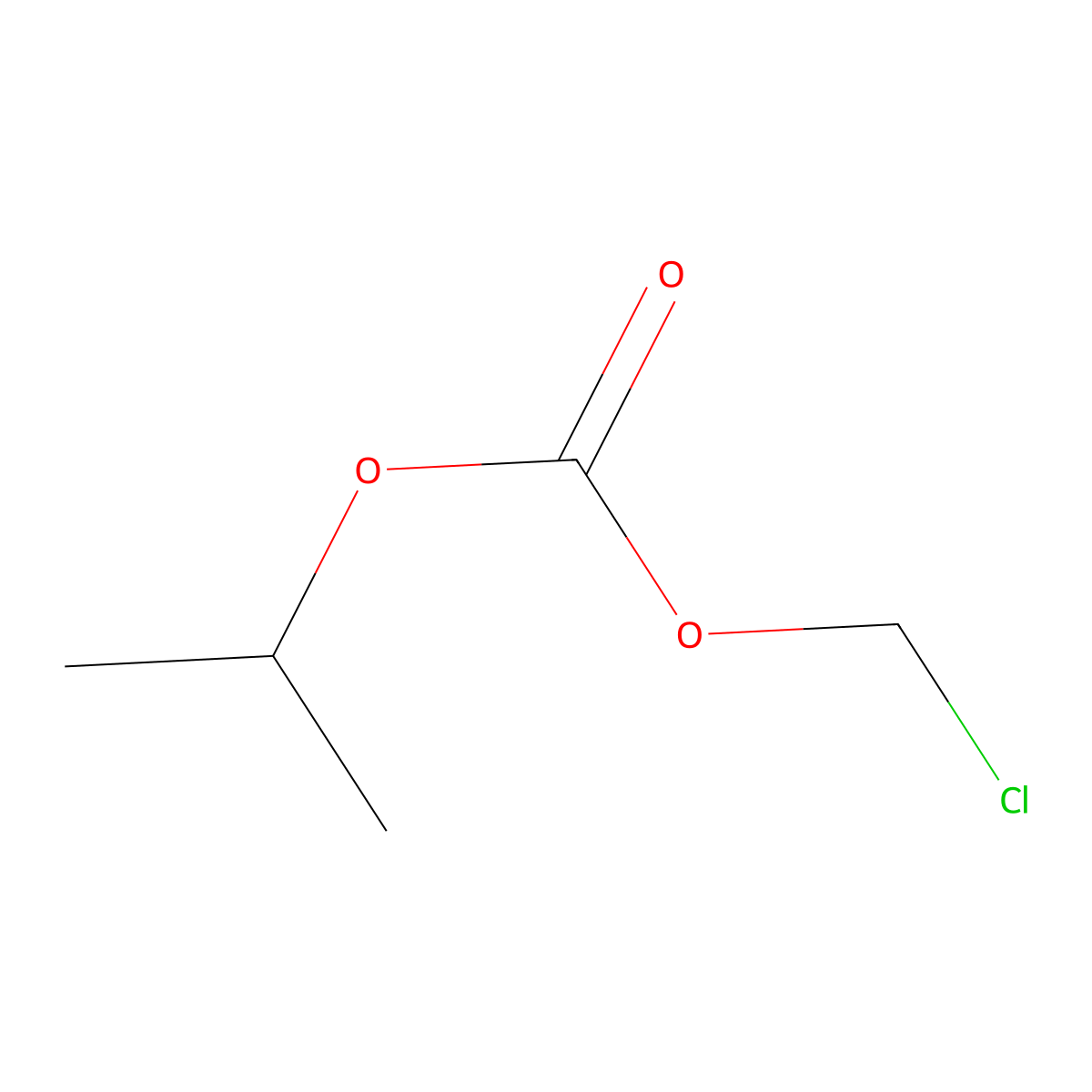 Chloromethyl isopropyl carbonate molecular structure, CAS 35180-01-9