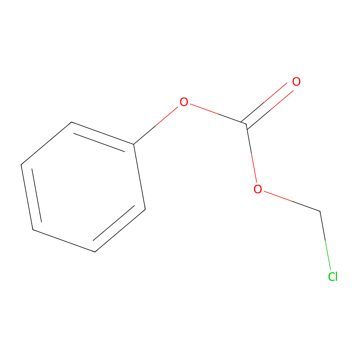 Carbonic acid, chloromethyl phenyl ester molecular structure, CAS 35180-03-1