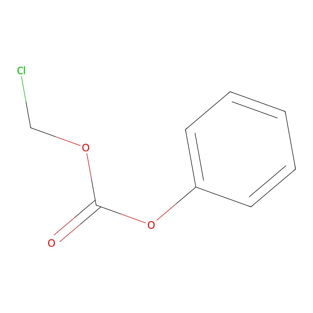 Carbonic acid, chloromethyl phenyl ester molecular structure, CAS 35180-03-1