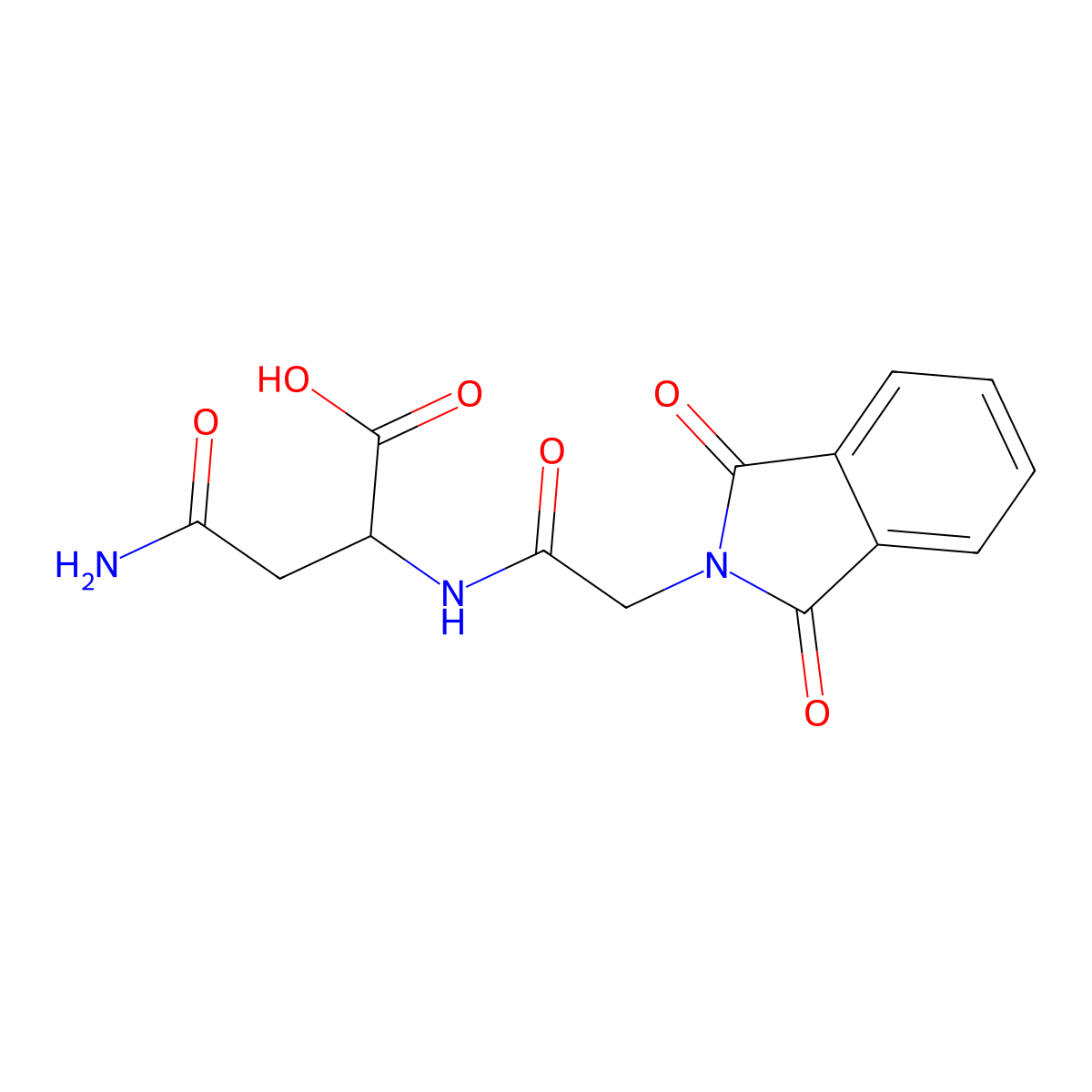 Pht-Gly-Asn-OH molecular structure, CAS 35181-18-1