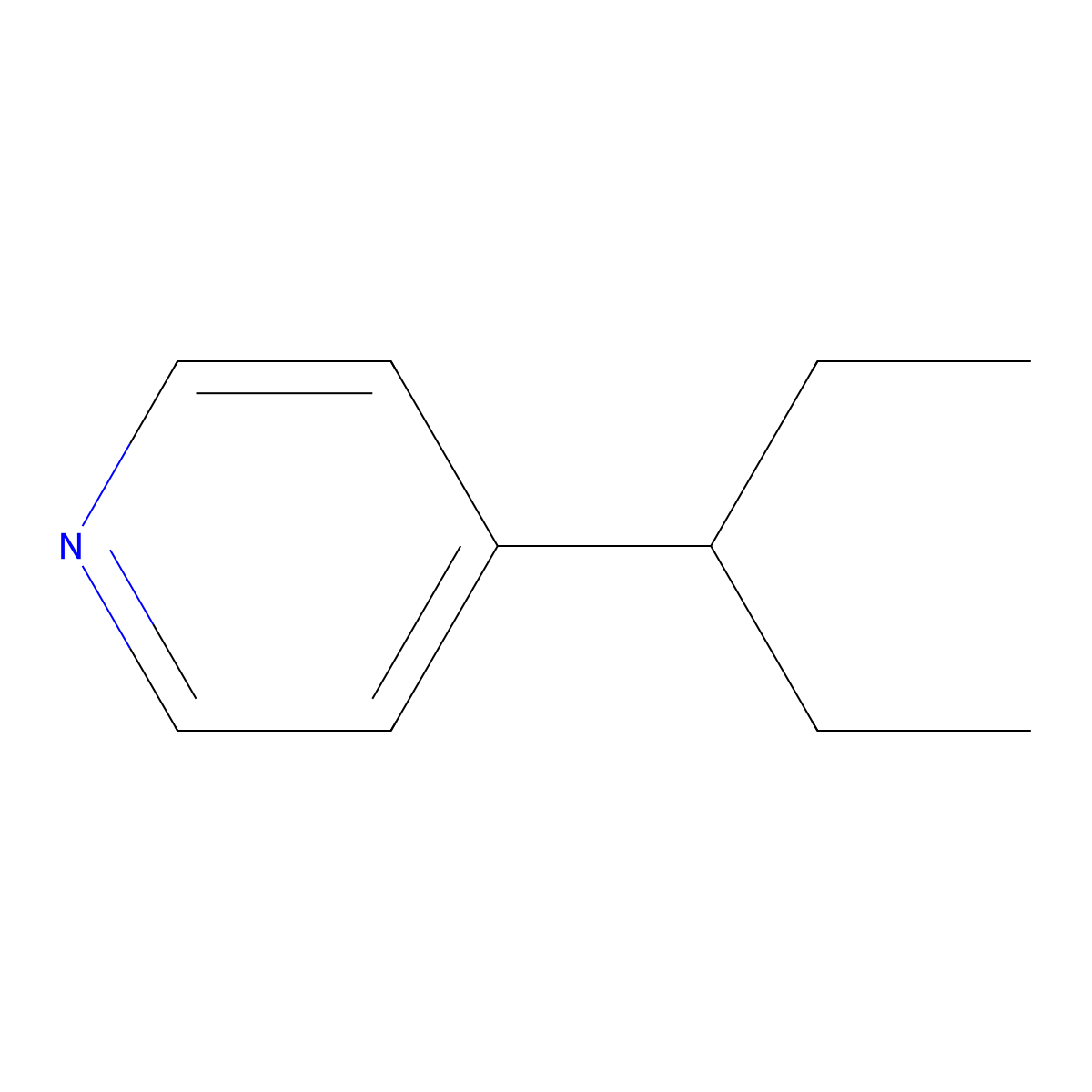 4-(1-Ethylpropyl)pyridine molecular structure, CAS 35182-51-5