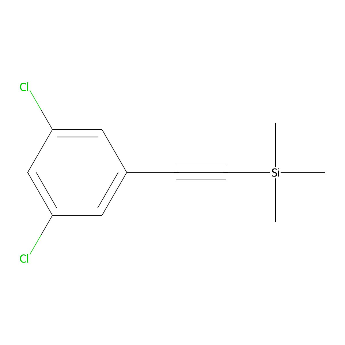 [2-(3,5-Dichlorophenyl)ethynyl]trimethylsilane molecular structure, CAS 351865-83-3