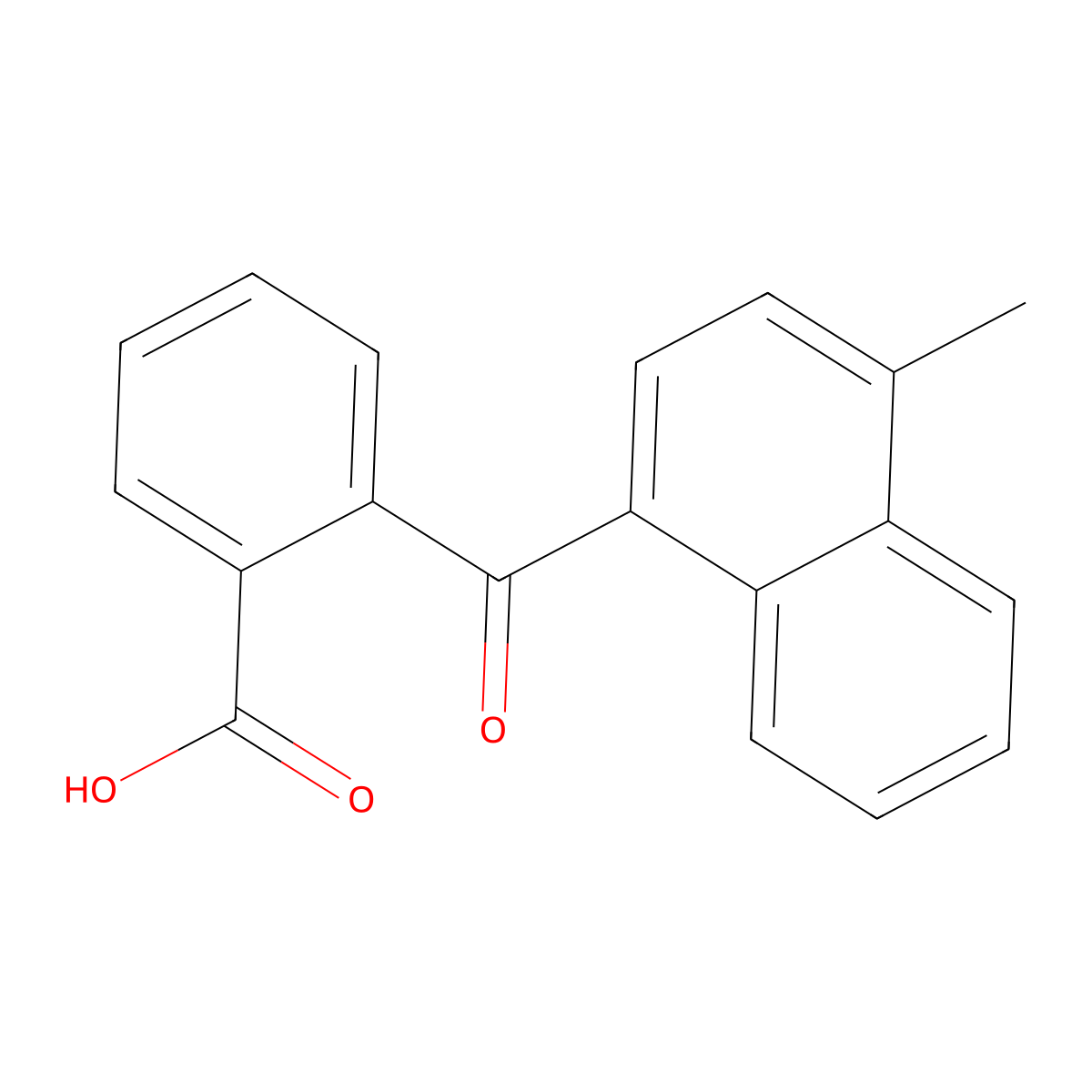 2-(4-Methylnaphthalene-1-carbonyl)benzoic acid molecular structure, CAS 35187-29-2