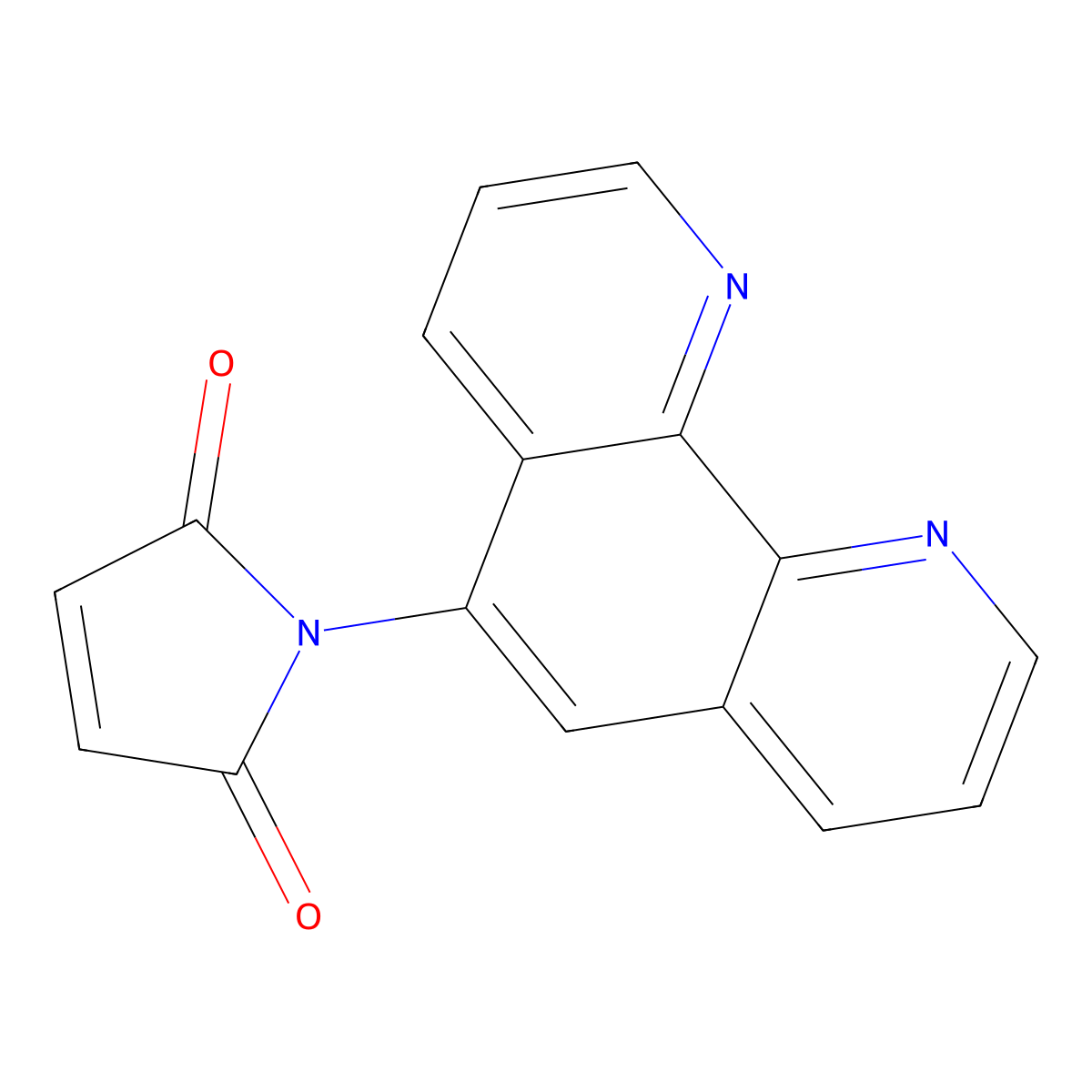 1-(1,10-Phenanthrolin-5-yl)-1H-pyrrole-2,5-dione molecular structure, CAS 351870-31-0