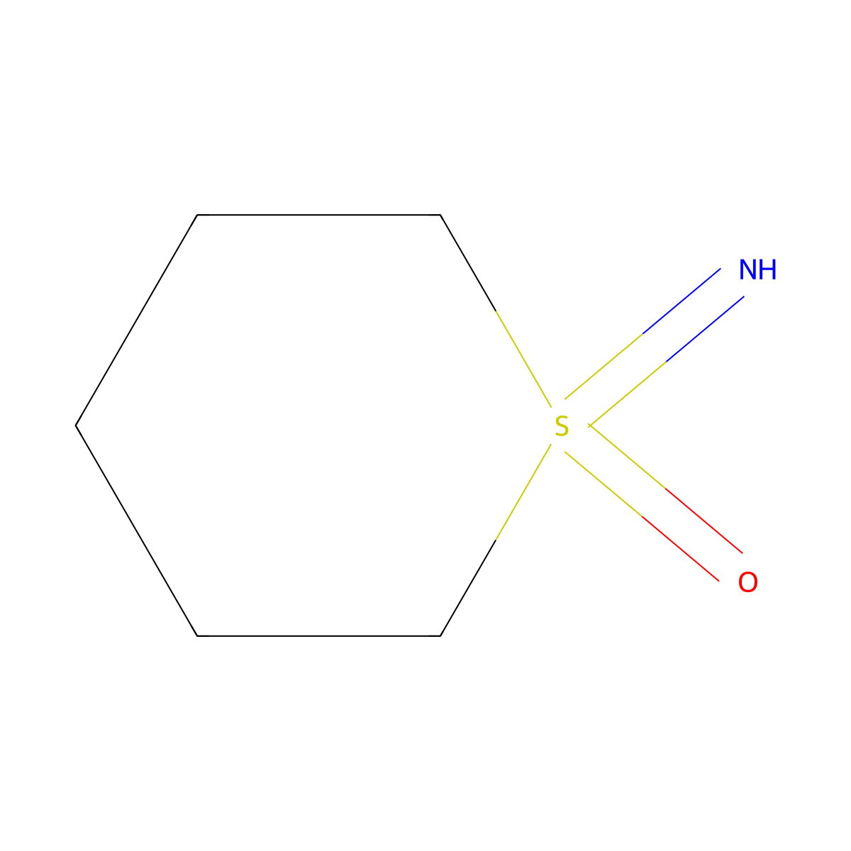 1-Imino-1lambda6-thian-1-one molecular structure, CAS 35188-35-3