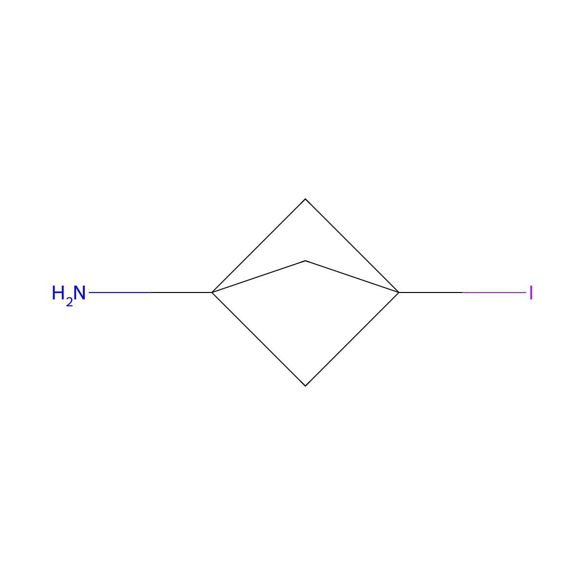3-Iodobicyclo[1.1.1]pentan-1-amine molecular structure, CAS 351882-60-5