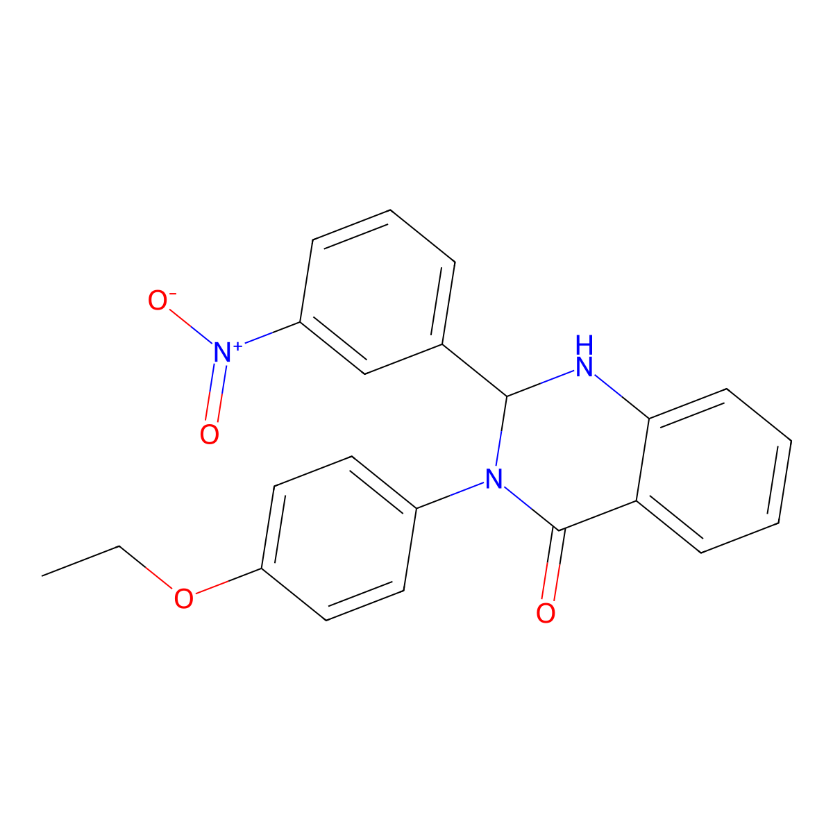 3-(4-Ethoxyphenyl)-2-(3-nitrophenyl)-1,2-dihydroquinazolin-4-one molecular structure, CAS 351889-43-5