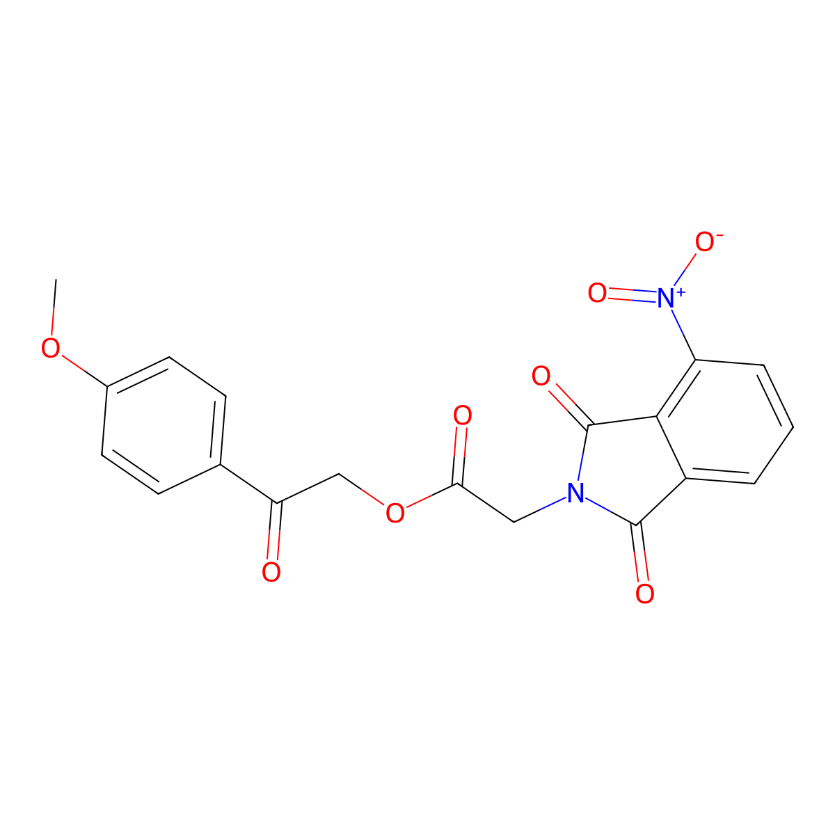 [2-(4-Methoxyphenyl)-2-oxoethyl] 2-(4-nitro-1,3-dioxoisoindol-2-yl)acetate molecular structure, CAS 351895-68-6