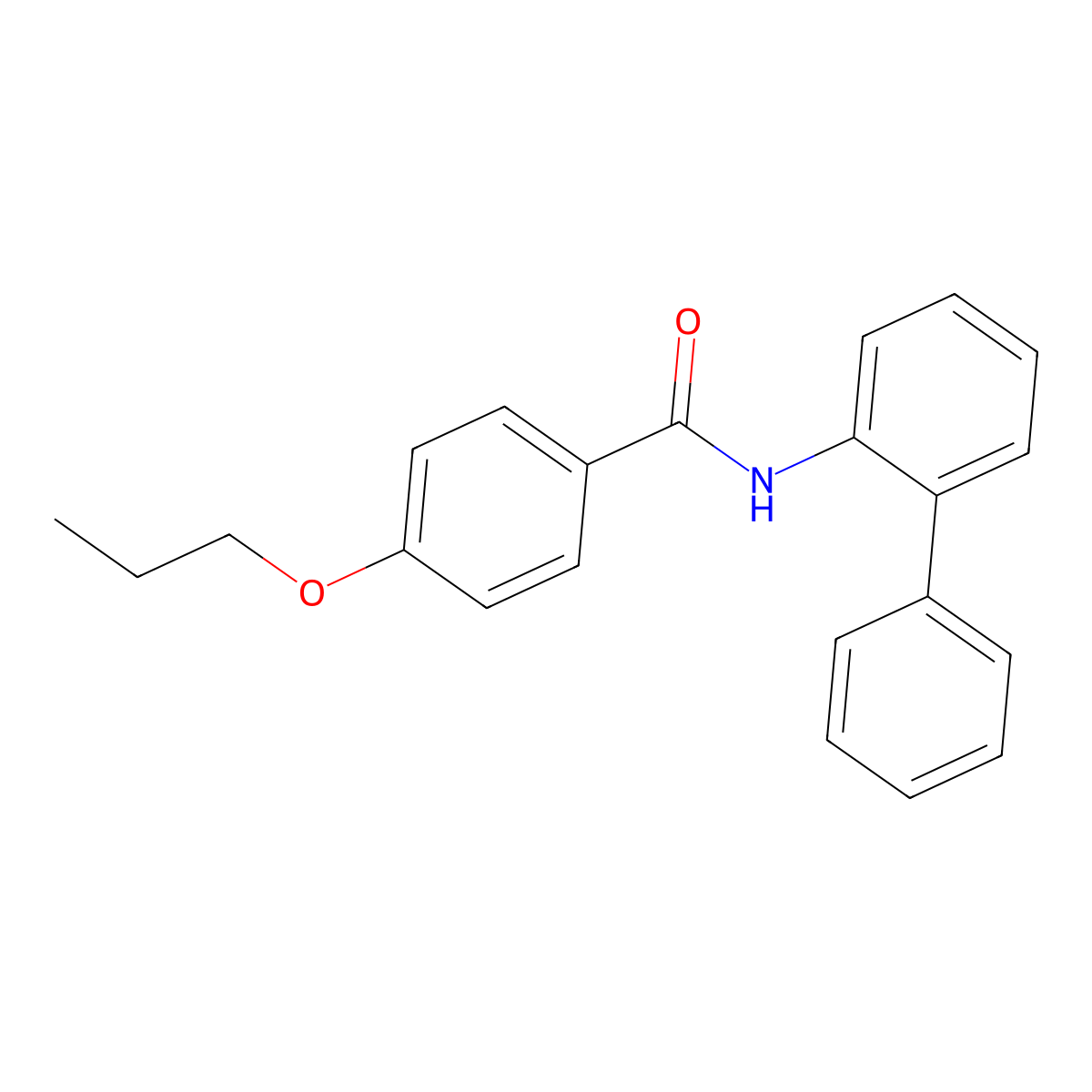 N-(2-phenylphenyl)-4-propoxybenzamide molecular structure, CAS 351896-02-1
