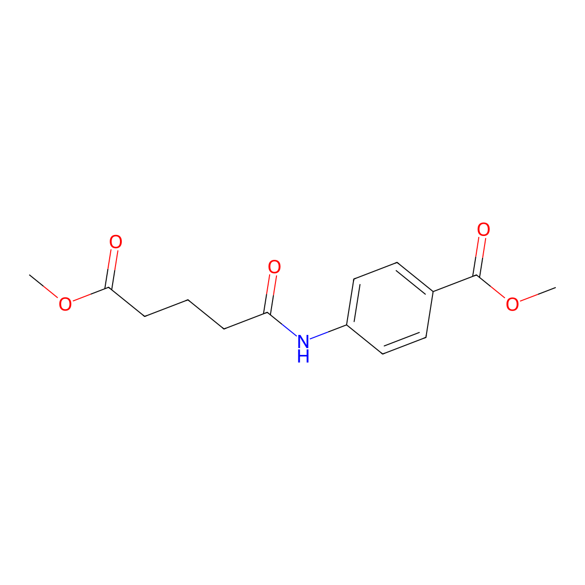 Methyl 4-[(5-methoxy-5-oxopentanoyl)amino]benzoate molecular structure, CAS 351897-33-1