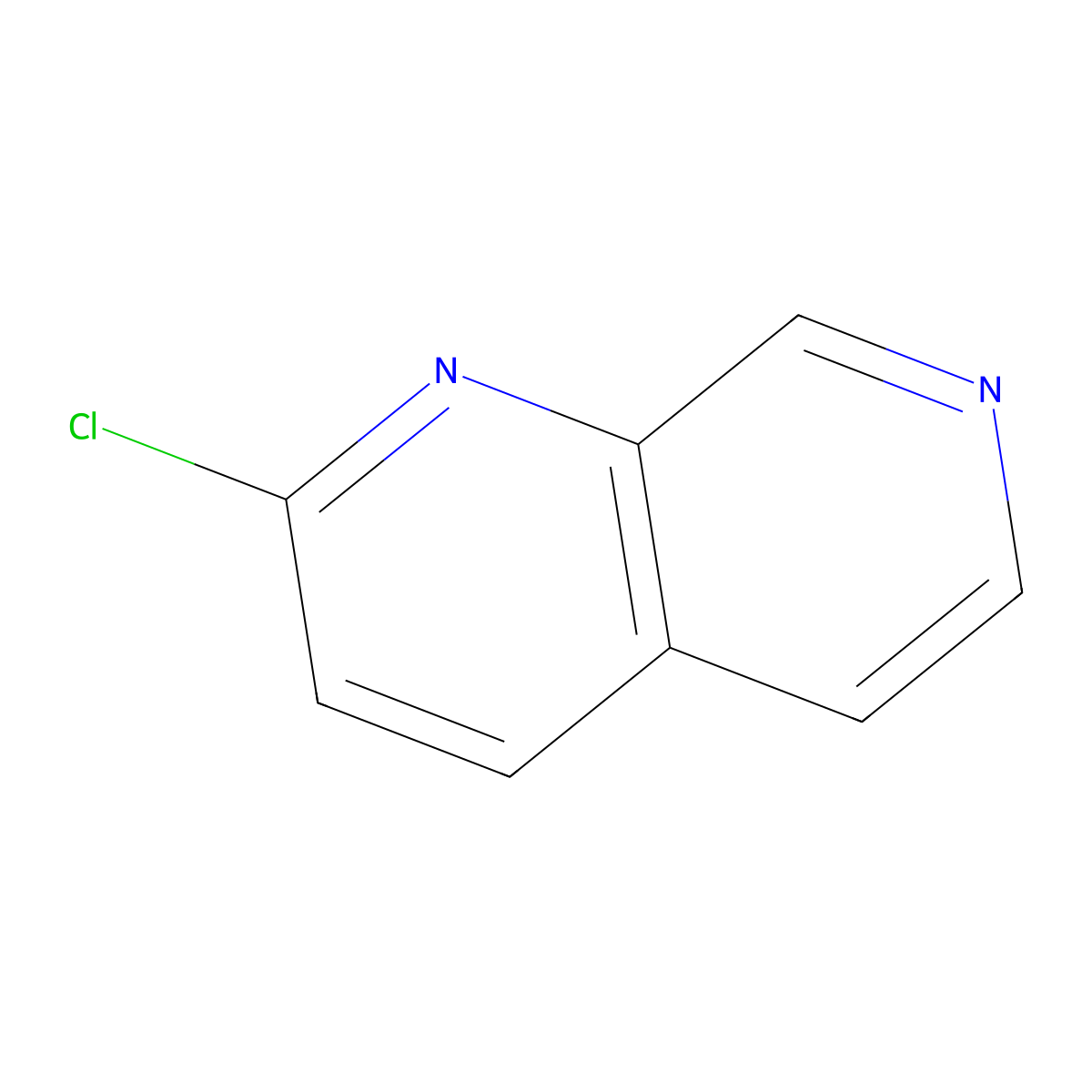 2-Chloro-1,7-naphthyridine molecular structure, CAS 35192-05-3