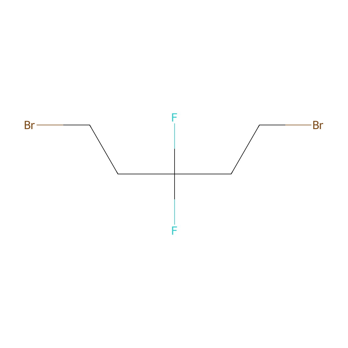1,5-Dibromo-3,3-difluoropentane molecular structure, CAS 35192-43-9