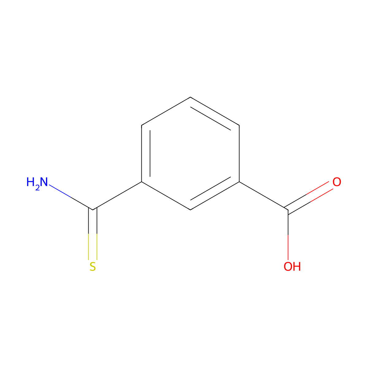 3-Carbamothioylbenzoic acid molecular structure, CAS 35195-77-8