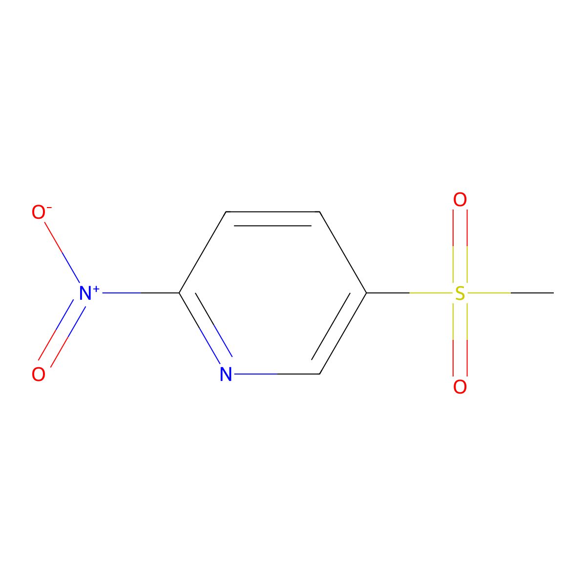 5-(Methylsulfonyl)-2-nitropyridine molecular structure, CAS 35196-10-2