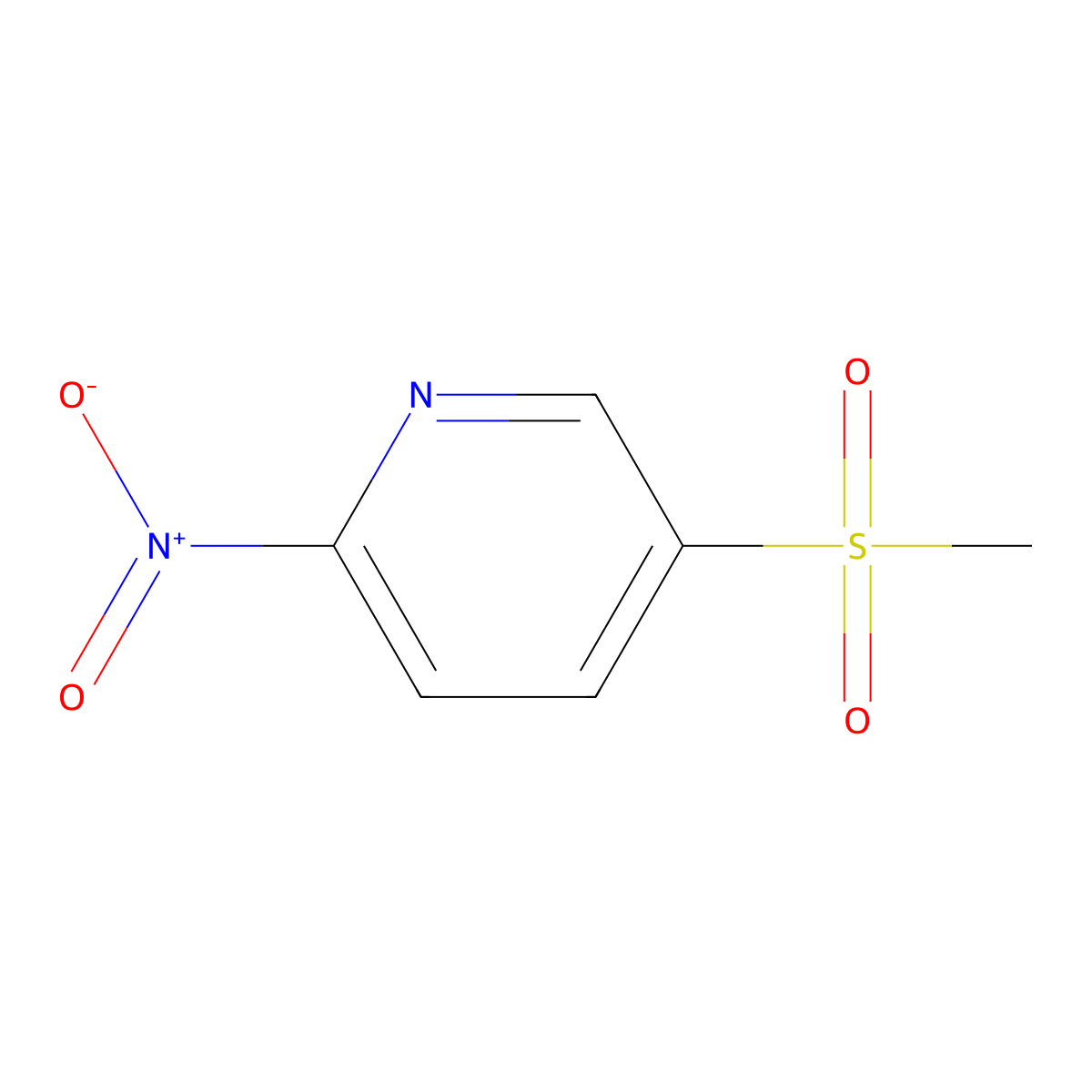 5-(Methylsulfonyl)-2-nitropyridine molecular structure, CAS 35196-10-2