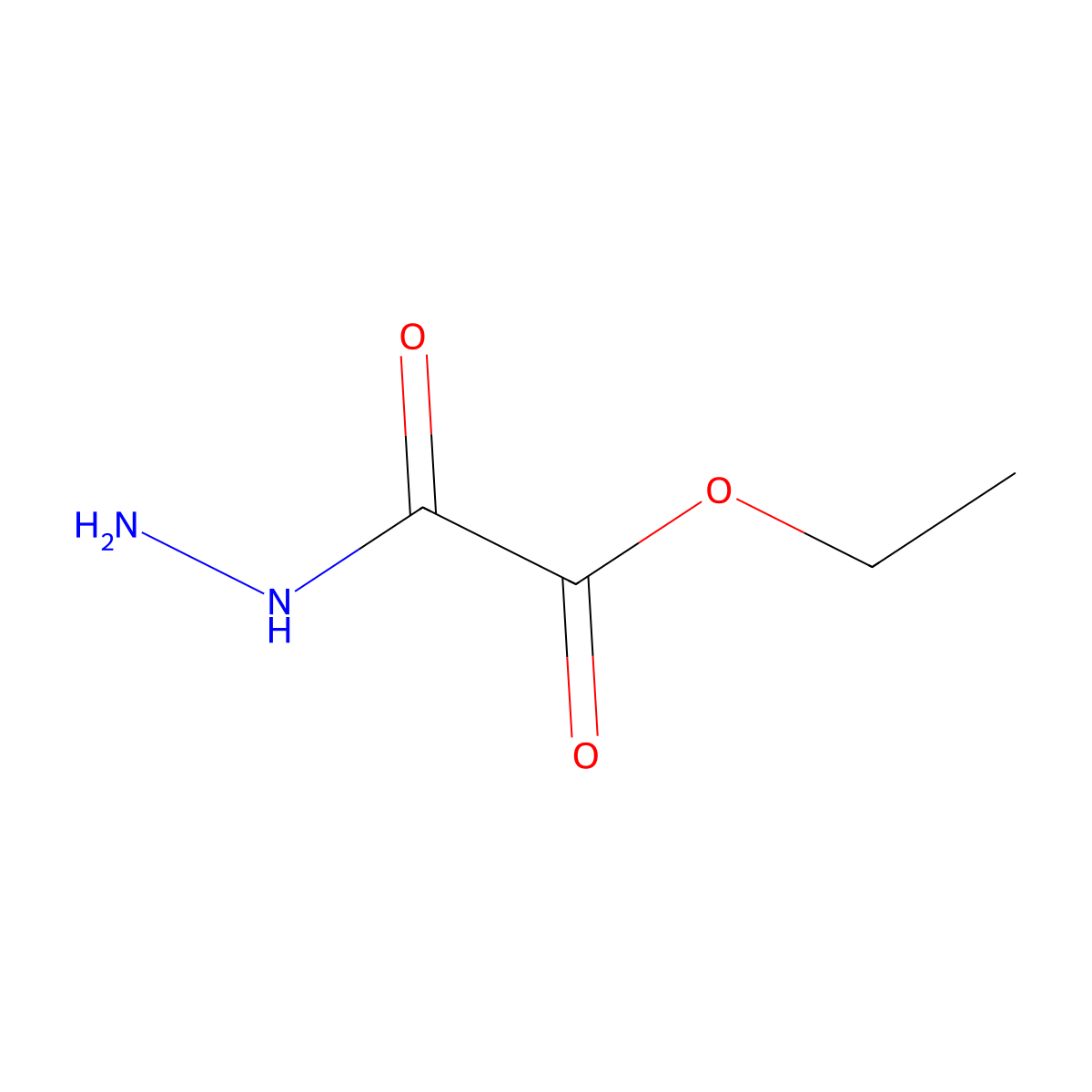 Ethyl 2-hydrazinyl-2-oxoacetate molecular structure, CAS 35196-48-6