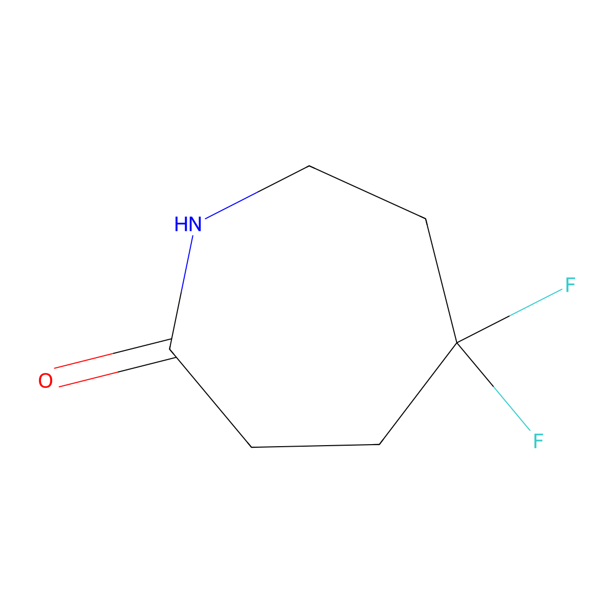 5,5-Difluoroazepan-2-one molecular structure, CAS 35196-96-4