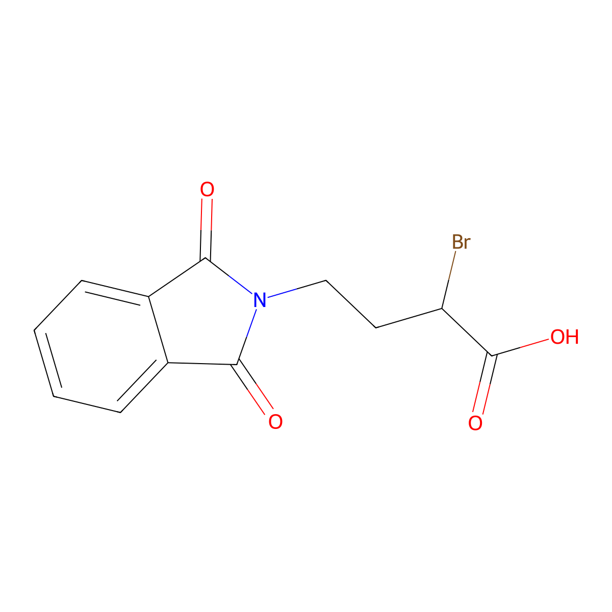 2-Bromo-4-(1,3-dioxoisoindolin-2-yl)butanoic acid molecular structure, CAS 35197-64-9