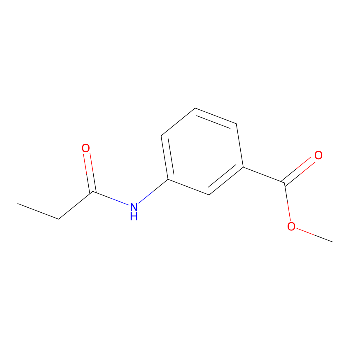 Methyl 3-(propionylamino)benzoate molecular structure, CAS 351984-79-7