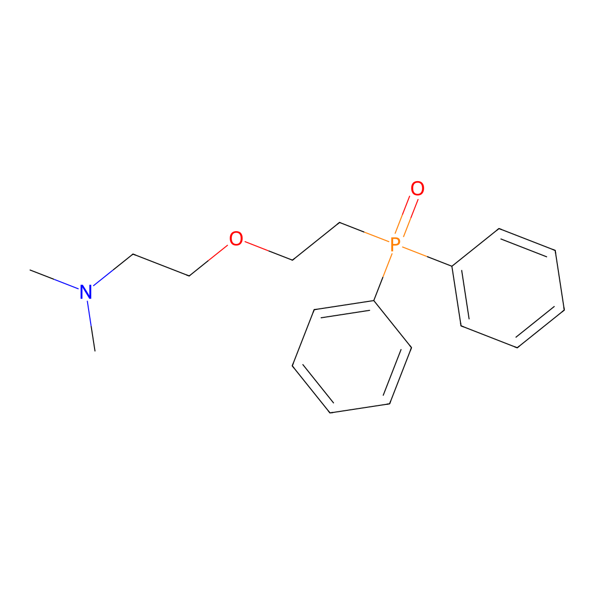 2-(2-diphenylphosphorylethoxy)-N,N-dimethylethanamine molecular structure, CAS 351991-91-8