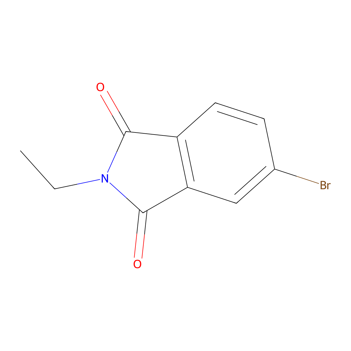 5-Bromo-2-ethylisoindoline-1,3-dione molecular structure, CAS 351992-19-3
