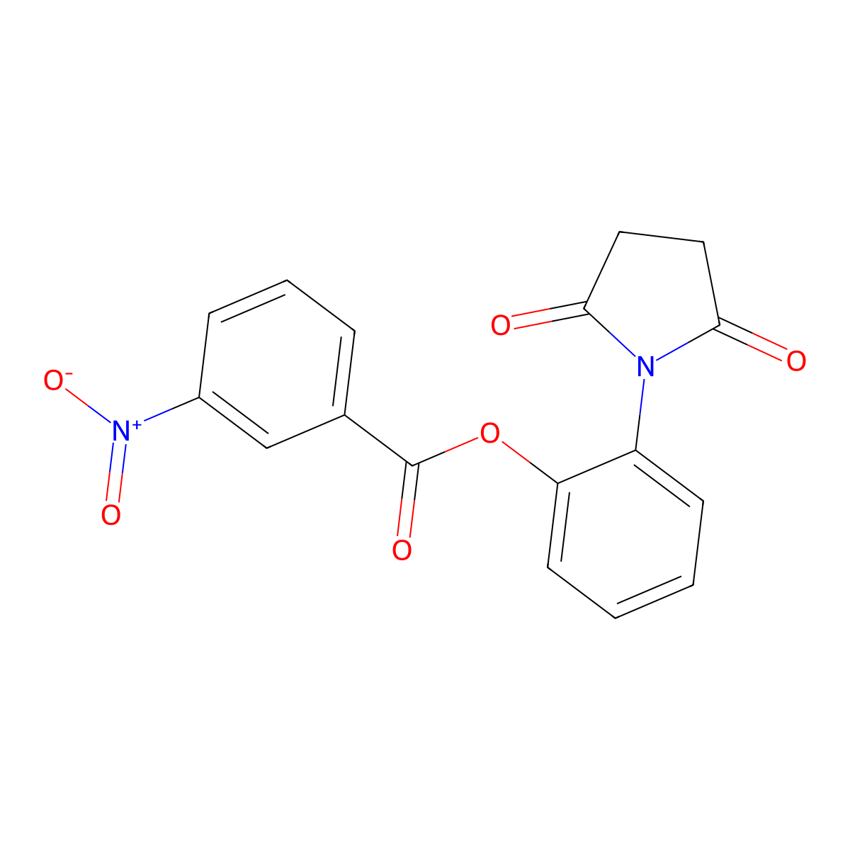 2-(2,5-Dioxo-1-pyrrolidinyl)phenyl 3-nitrobenzoate molecular structure, CAS 351993-02-7