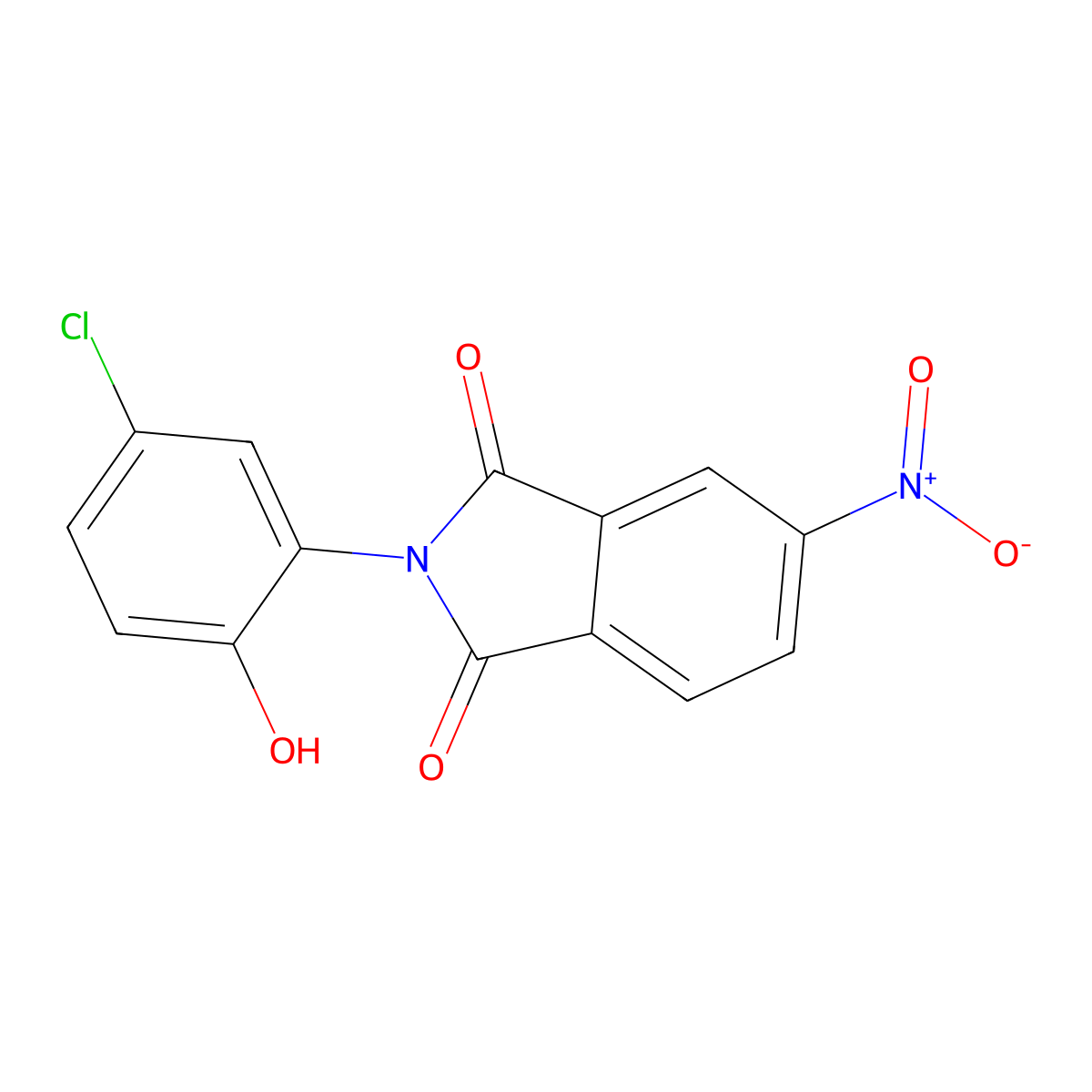 2-(5-chloro-2-hydroxyphenyl)-5-nitro-1H-isoindole-1,3(2H)-dione molecular structure, CAS 351993-11-8
