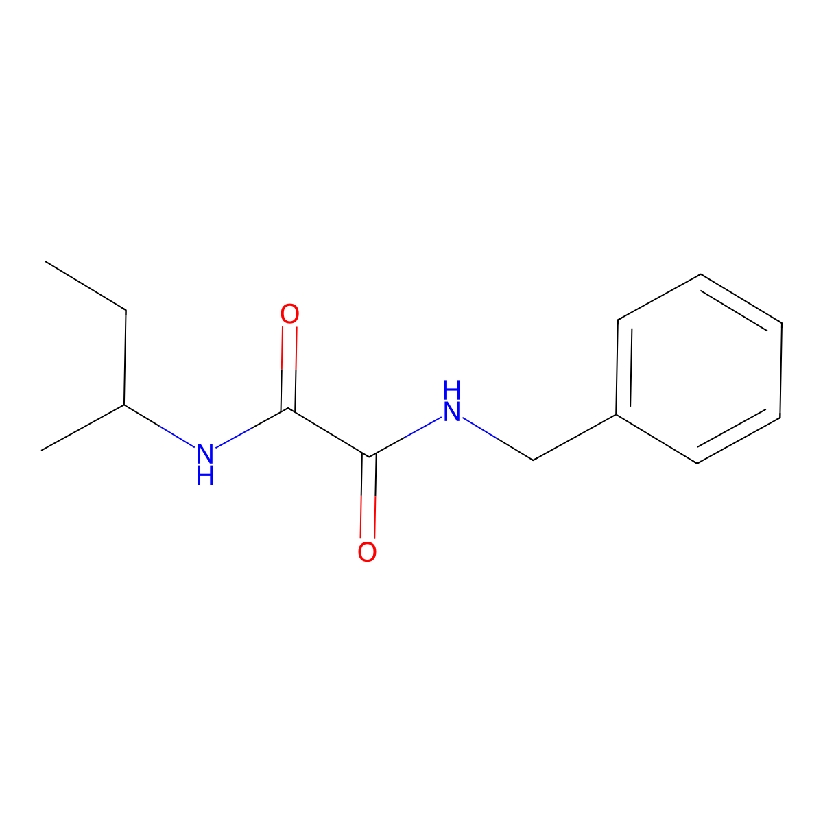 N-benzyl-N'-butan-2-yloxamide molecular structure, CAS 351997-82-5