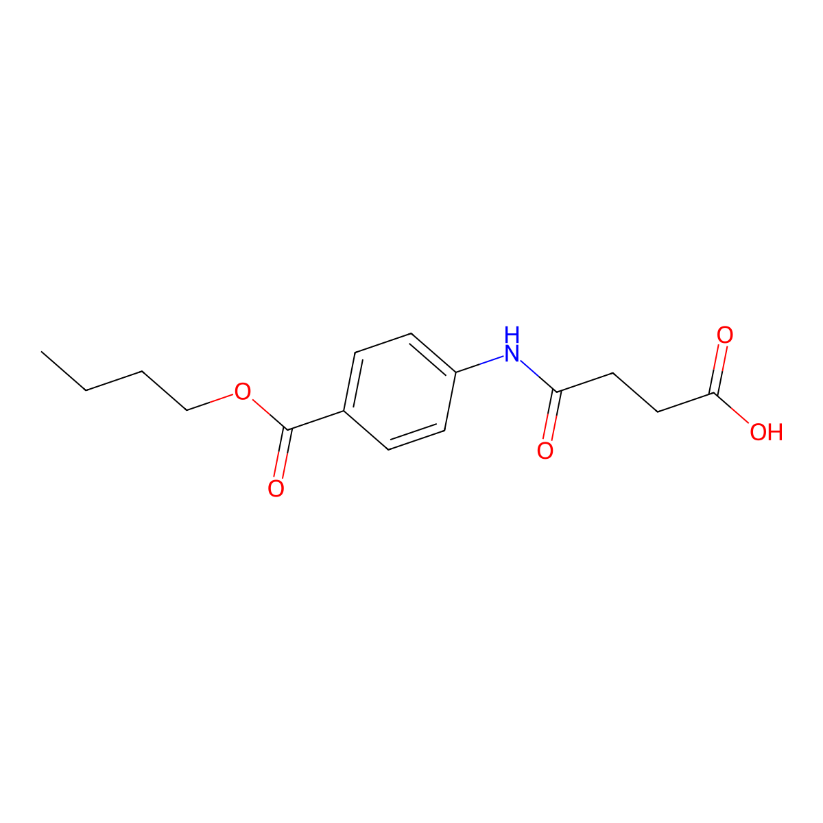 4-(4-Butoxycarbonylanilino)-4-oxobutanoic acid molecular structure, CAS 351998-19-1