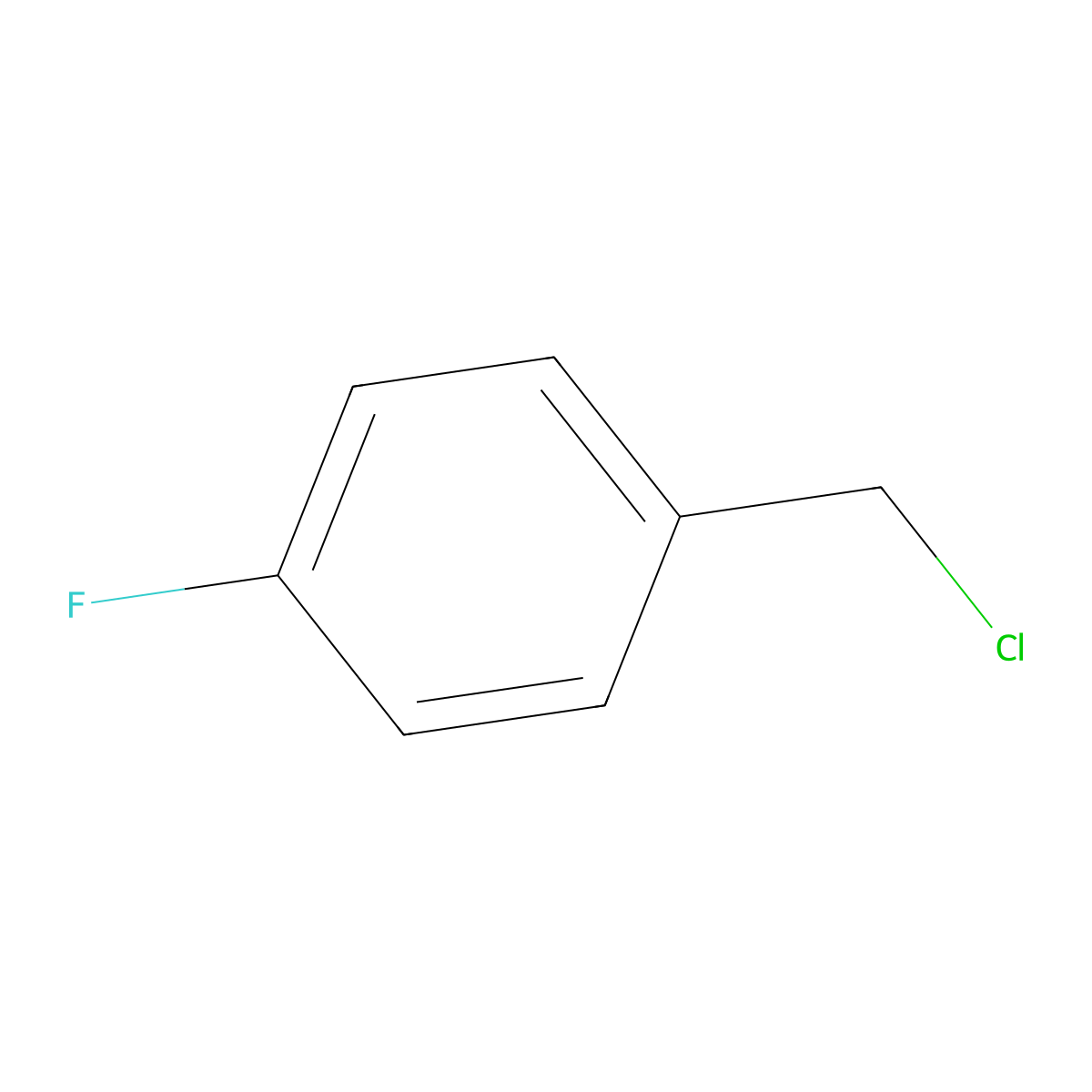 4-Fluorobenzyl chloride molecular structure, CAS 352-11-4
