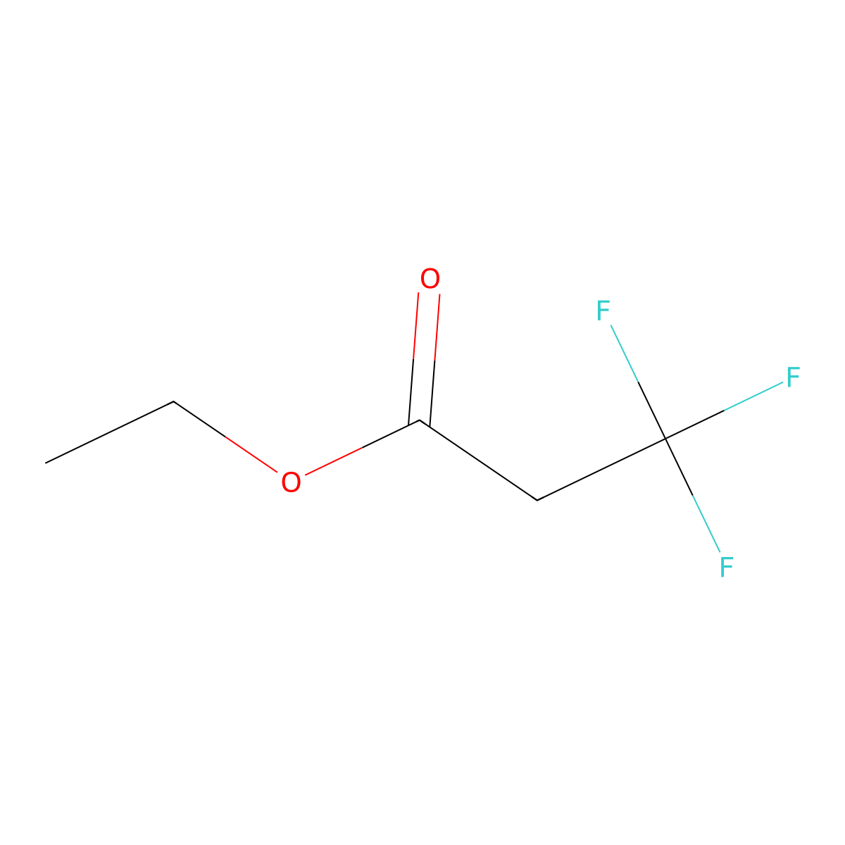 Ethyl 3,3,3-Trifluoropropionate molecular structure, CAS 352-23-8