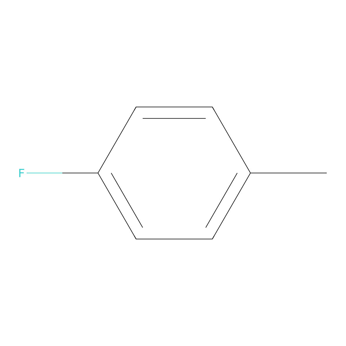 p-Fluorotoluene molecular structure, CAS 352-32-9
