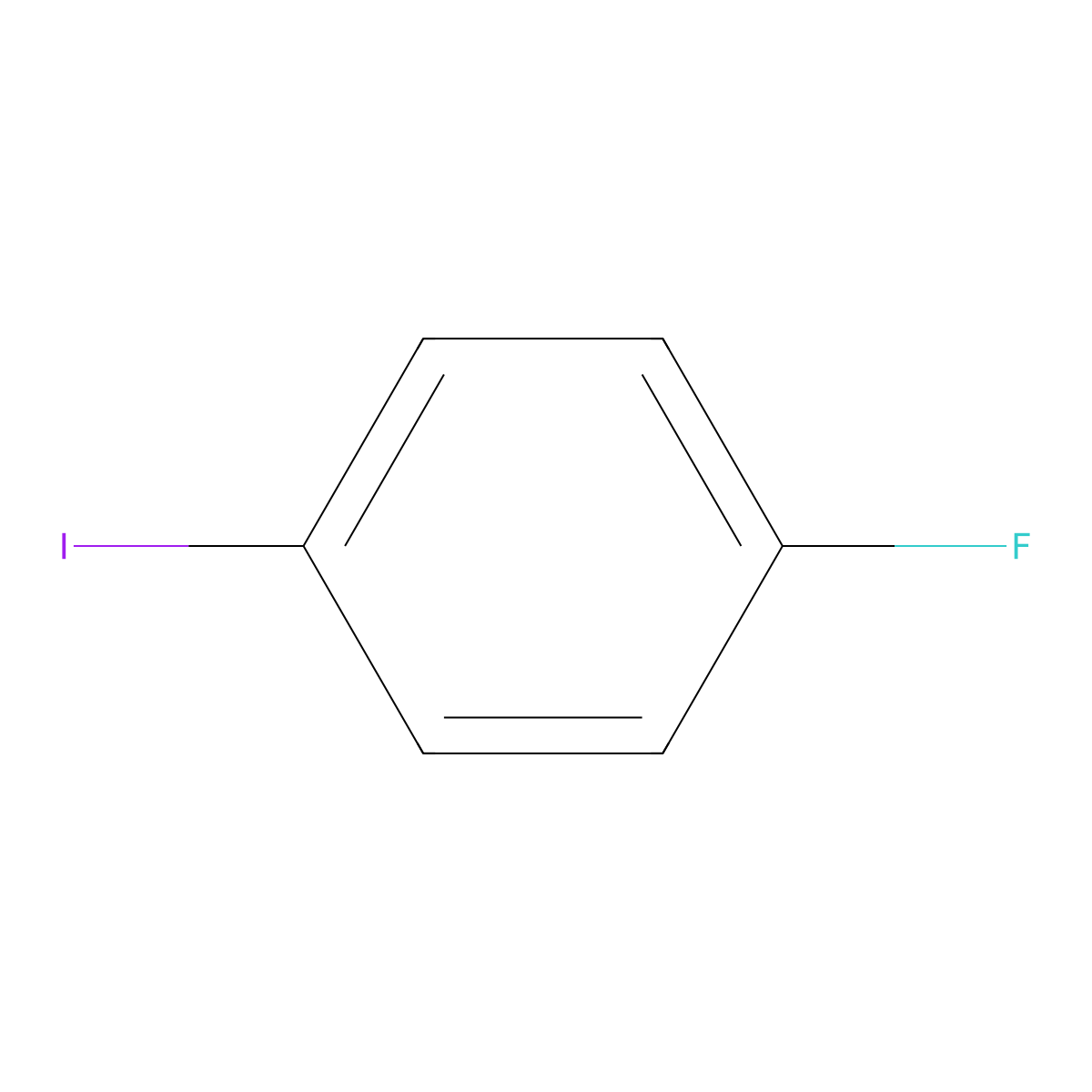 4-Fluoroiodobenzene molecular structure, CAS 352-34-1