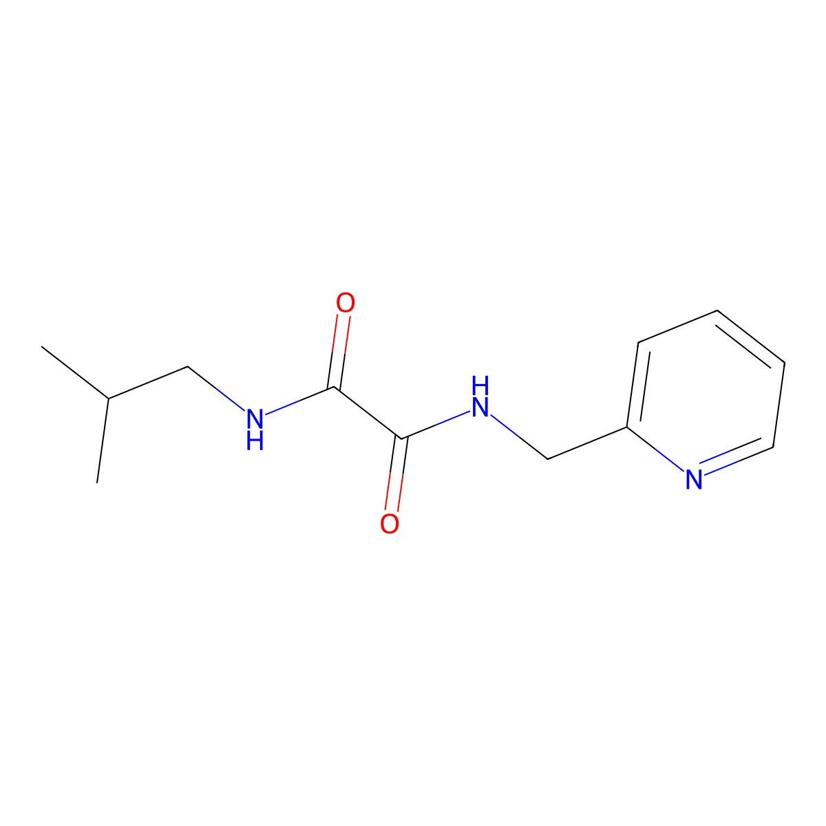 N1-isobutyl-N2-(pyridin-2-ylmethyl)oxalamide molecular structure, CAS 352012-99-8