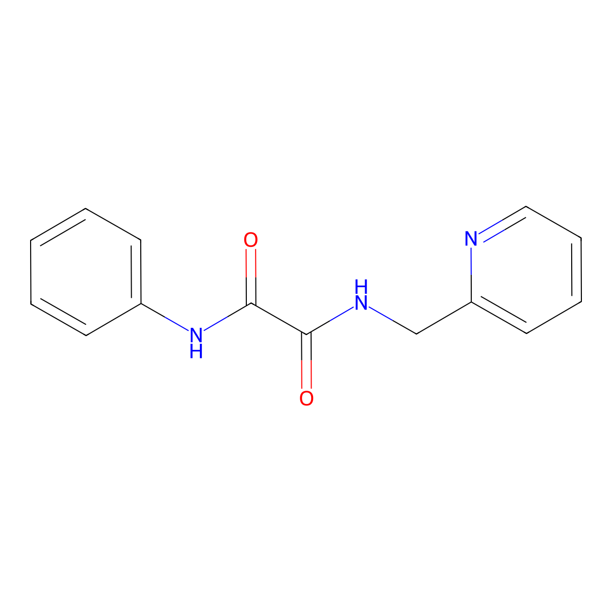 N1-phenyl-N2-(pyridin-2-ylmethyl)oxalamide molecular structure, CAS 352013-06-0