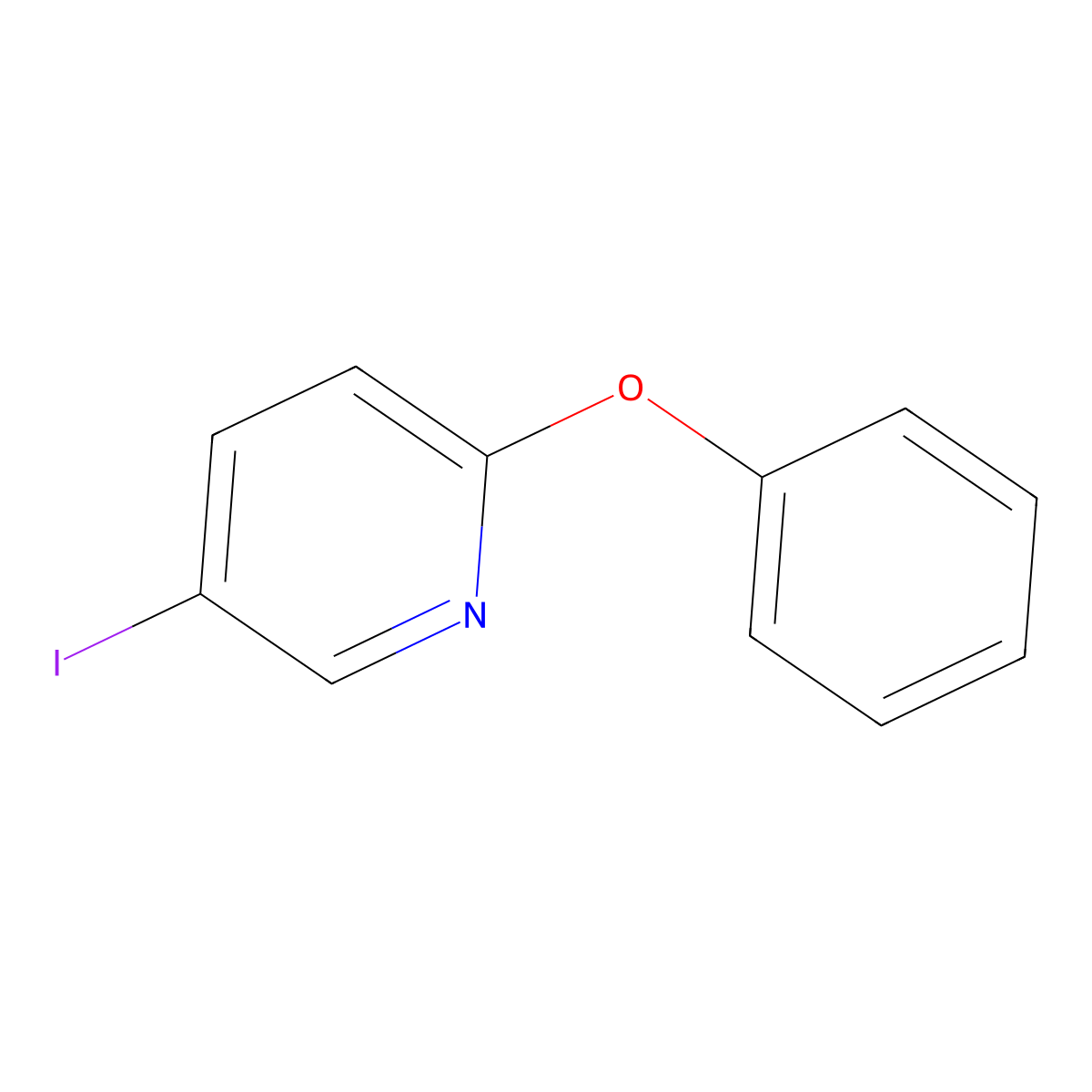 5-Iodo-2-phenoxypyridine molecular structure, CAS 352018-92-9