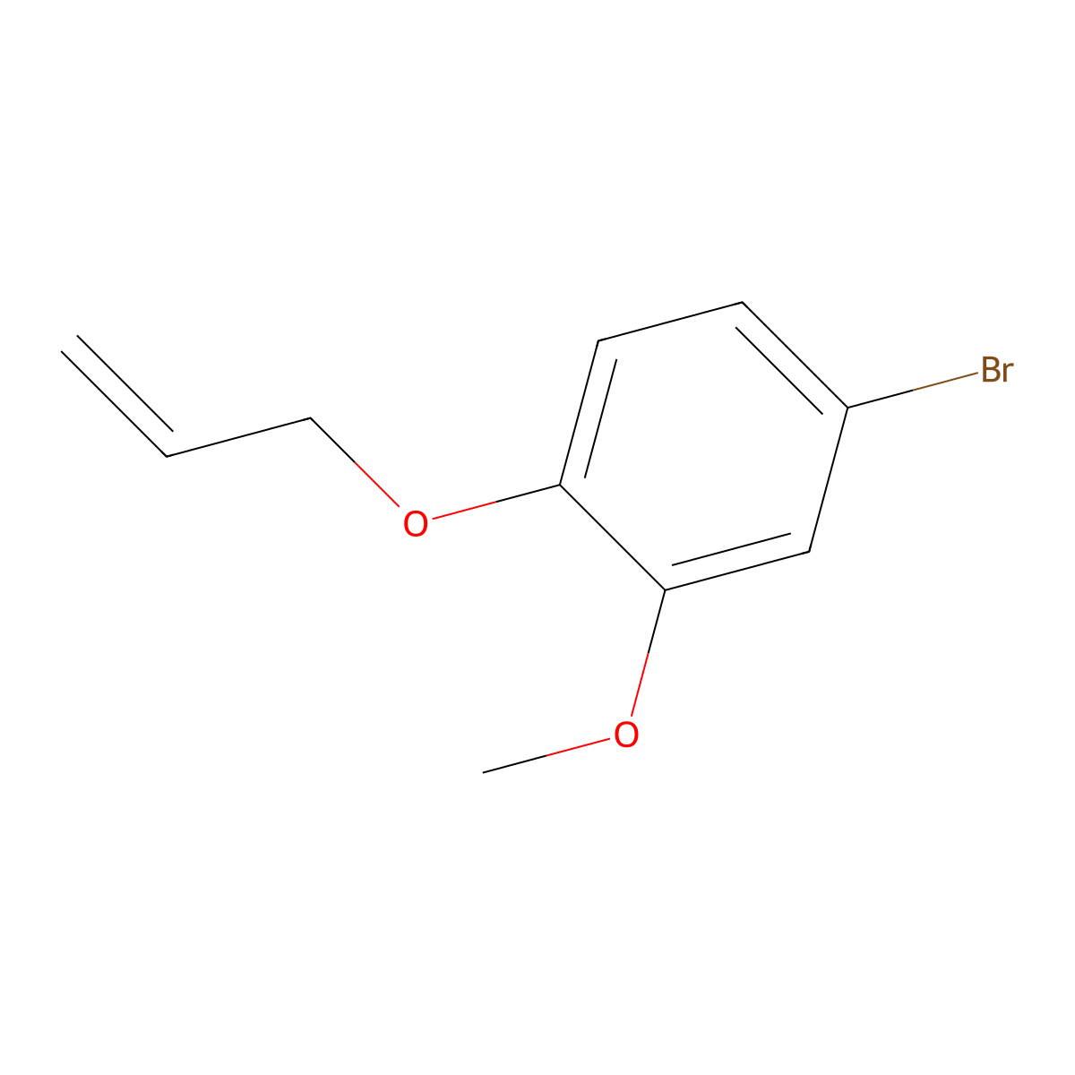1-Bromo-4-allyloxy-3-methoxybenzene molecular structure, CAS 352020-04-3