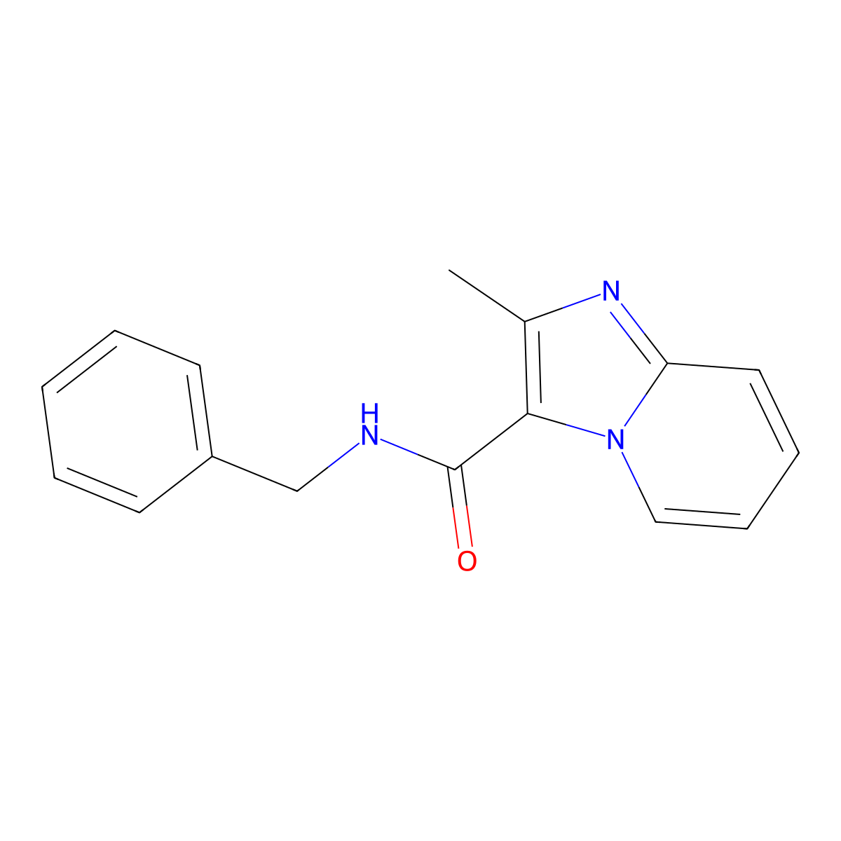 N-benzyl-2-methylimidazo[1,2-a]pyridine-3-carboxamide molecular structure, CAS 352024-12-5
