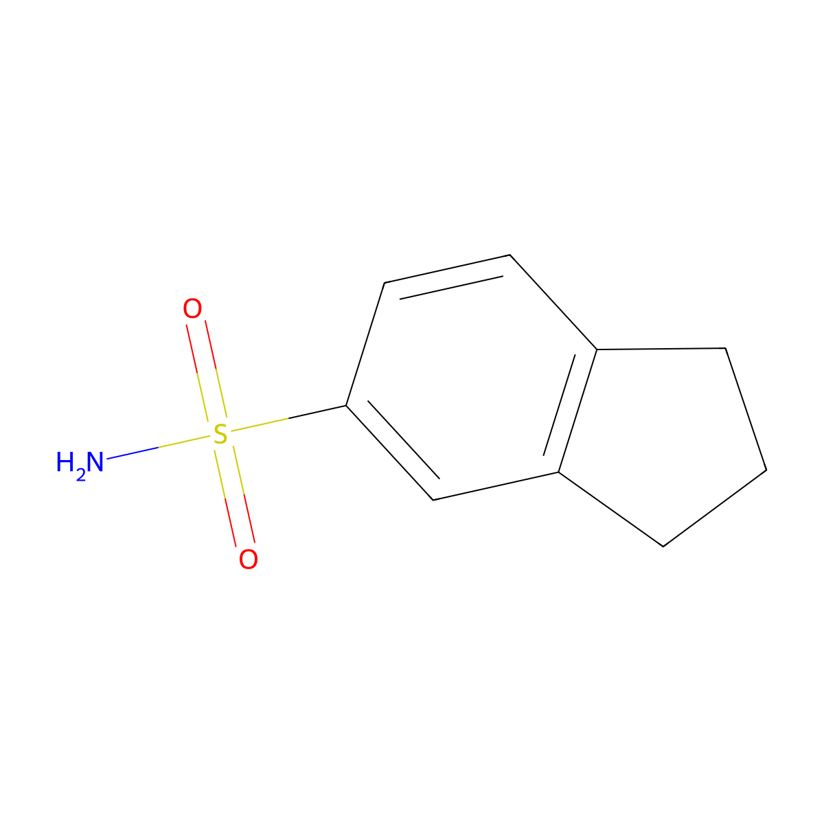 Indane-5-sulfonamide molecular structure, CAS 35203-93-1