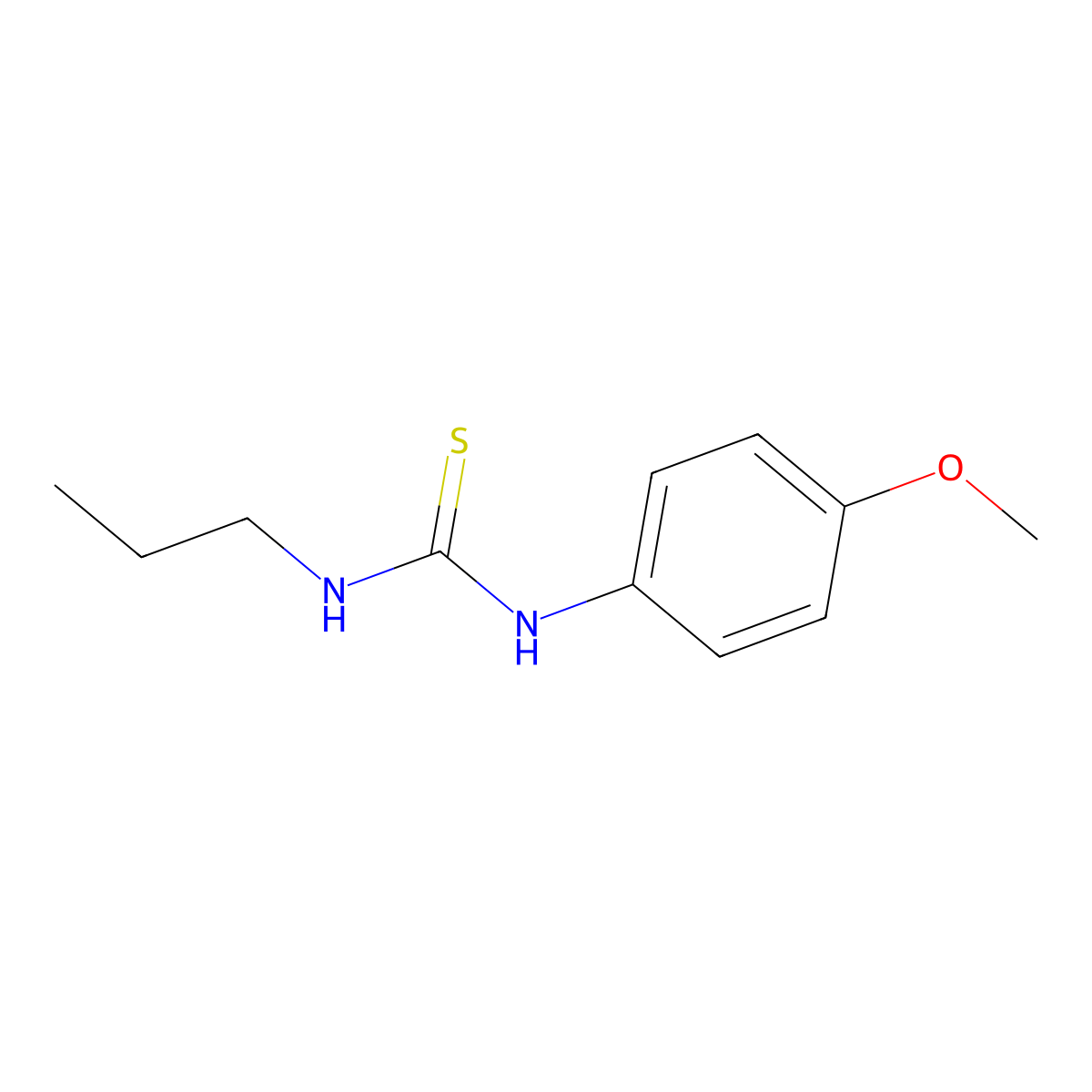 1-(4-Methoxyphenyl)-3-propylthiourea molecular structure, CAS 352030-80-9