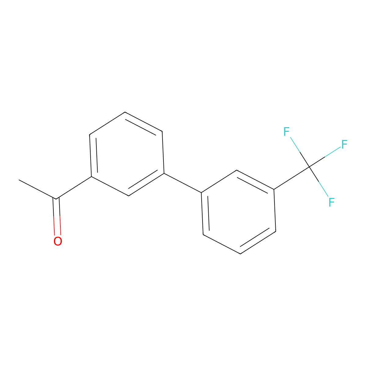 1-(3'-Trifluoromethylbiphenyl-3-YL)ethanone molecular structure, CAS 352032-25-8