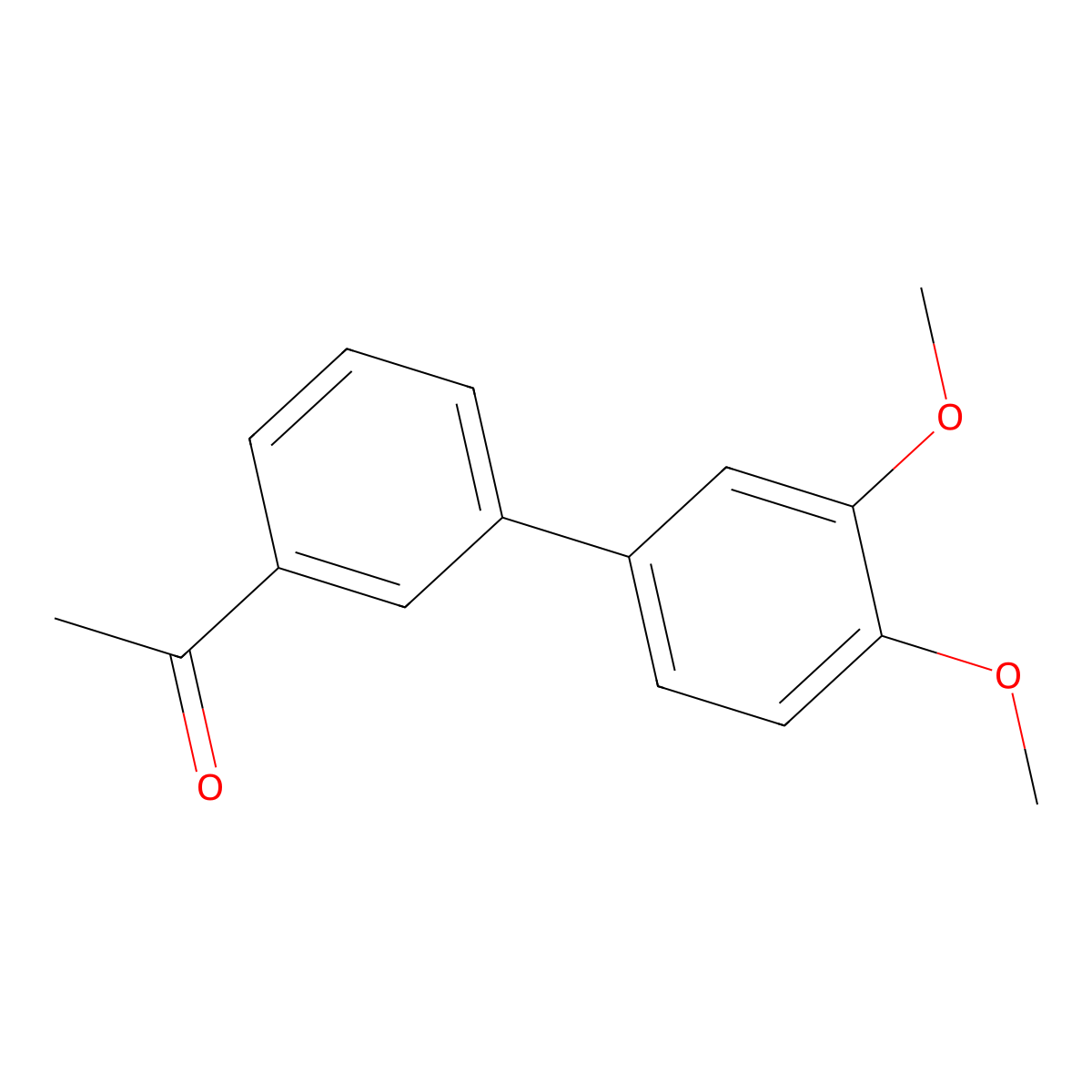 1-[3-(3,4-Dimethoxyphenyl)phenyl]ethanone molecular structure, CAS 352032-27-0