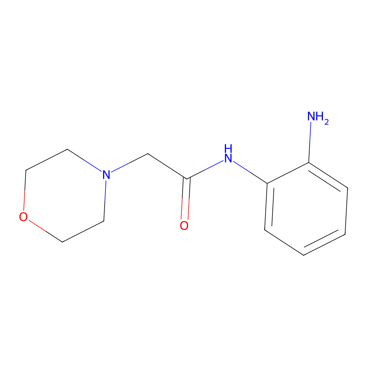 N-(2-Amino-phenyl)-2-morpholin-4-yl-acetamide molecular structure, CAS 35204-17-2