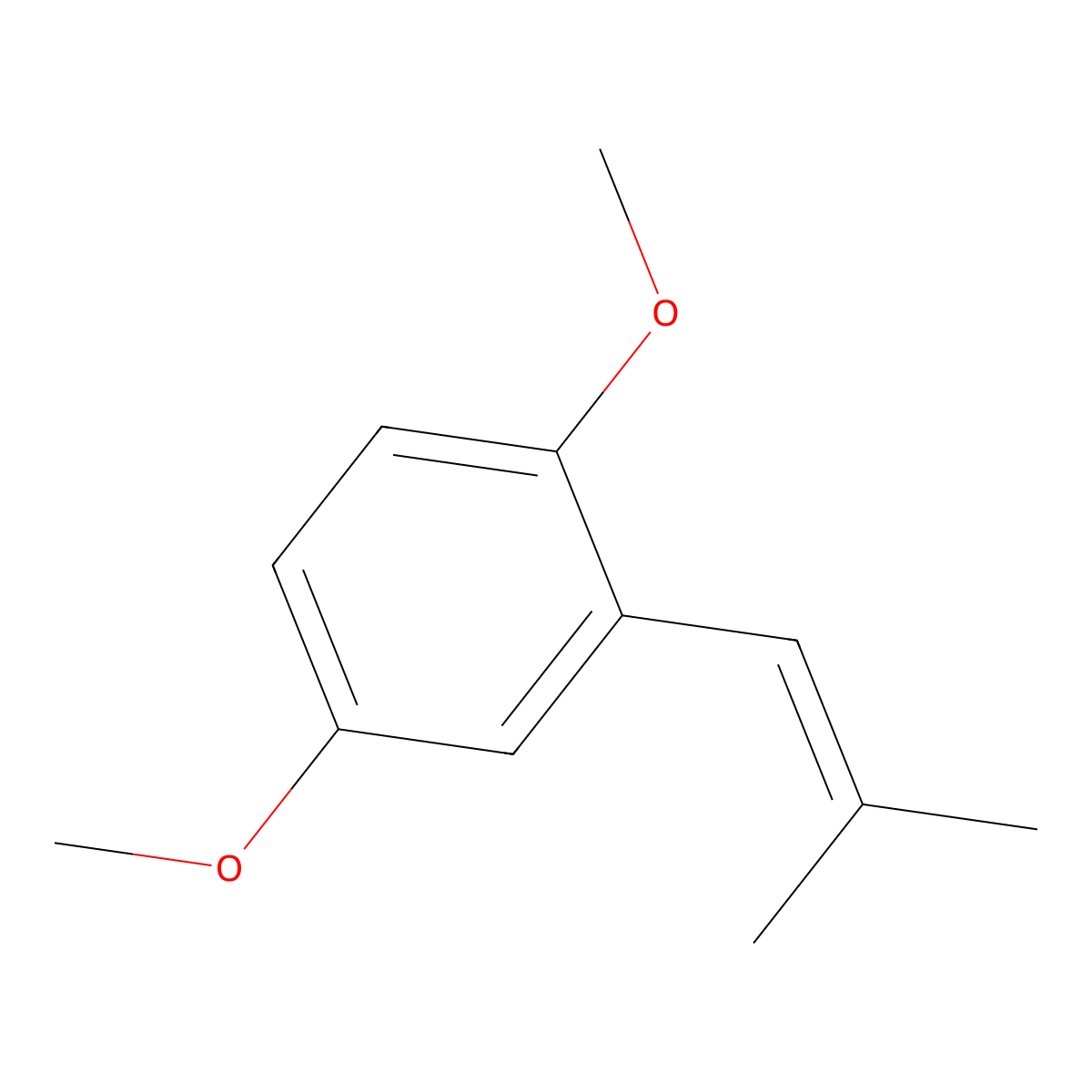 1,4-diMethoxy-2-(2-Methylprop-1-enyl)benzene molecular structure, CAS 35205-30-2