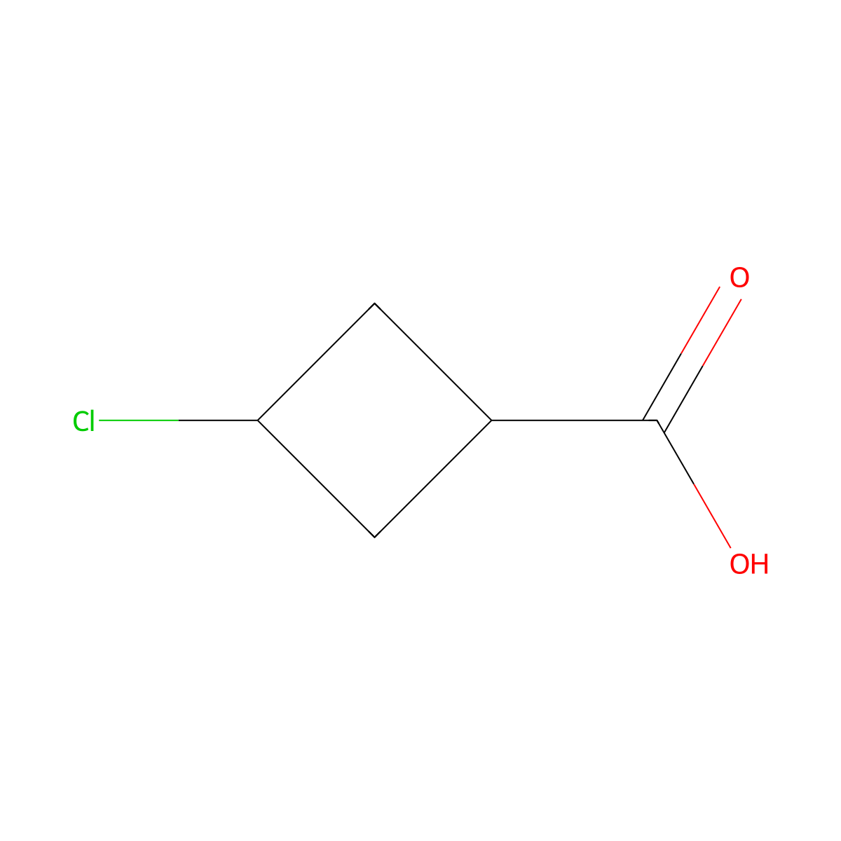 3-Chlorocyclobutane-1-carboxylic acid molecular structure, CAS 35207-71-7
