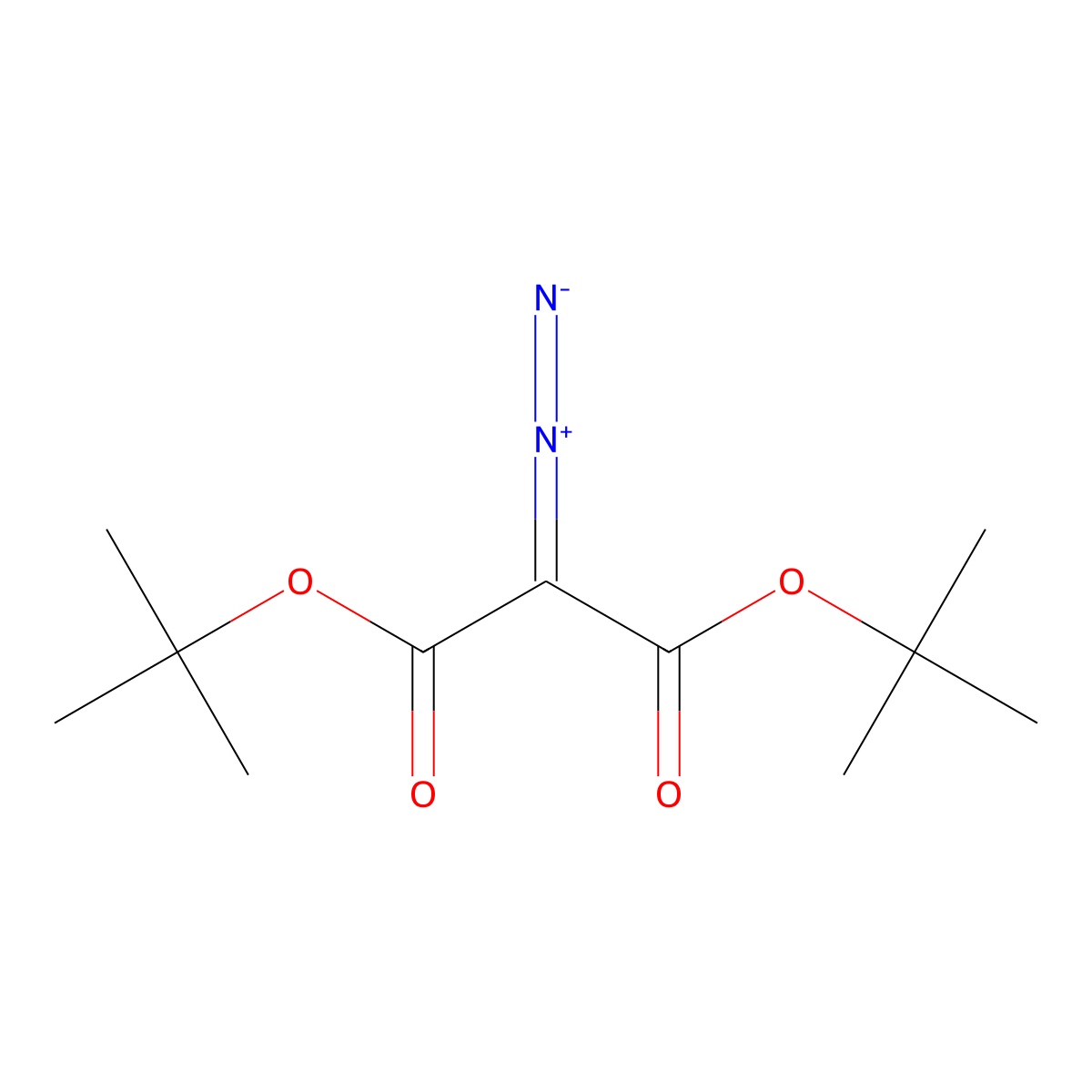 1,3-Di-tert-butyl 2-diazopropanedioate molecular structure, CAS 35207-75-1